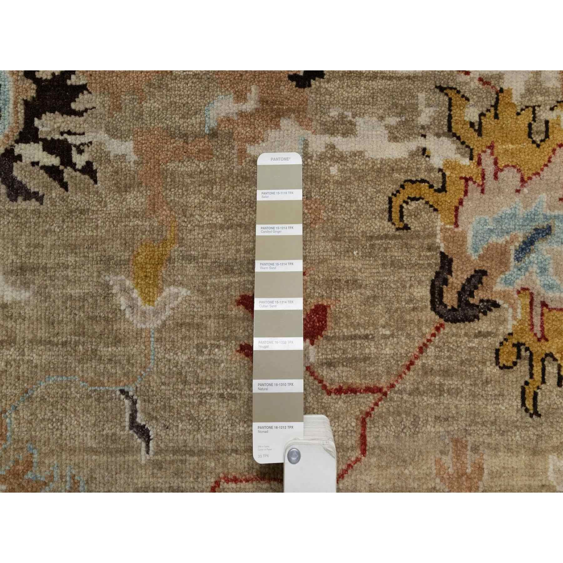 Oushak-And-Peshawar-Hand-Knotted-Rug-457285