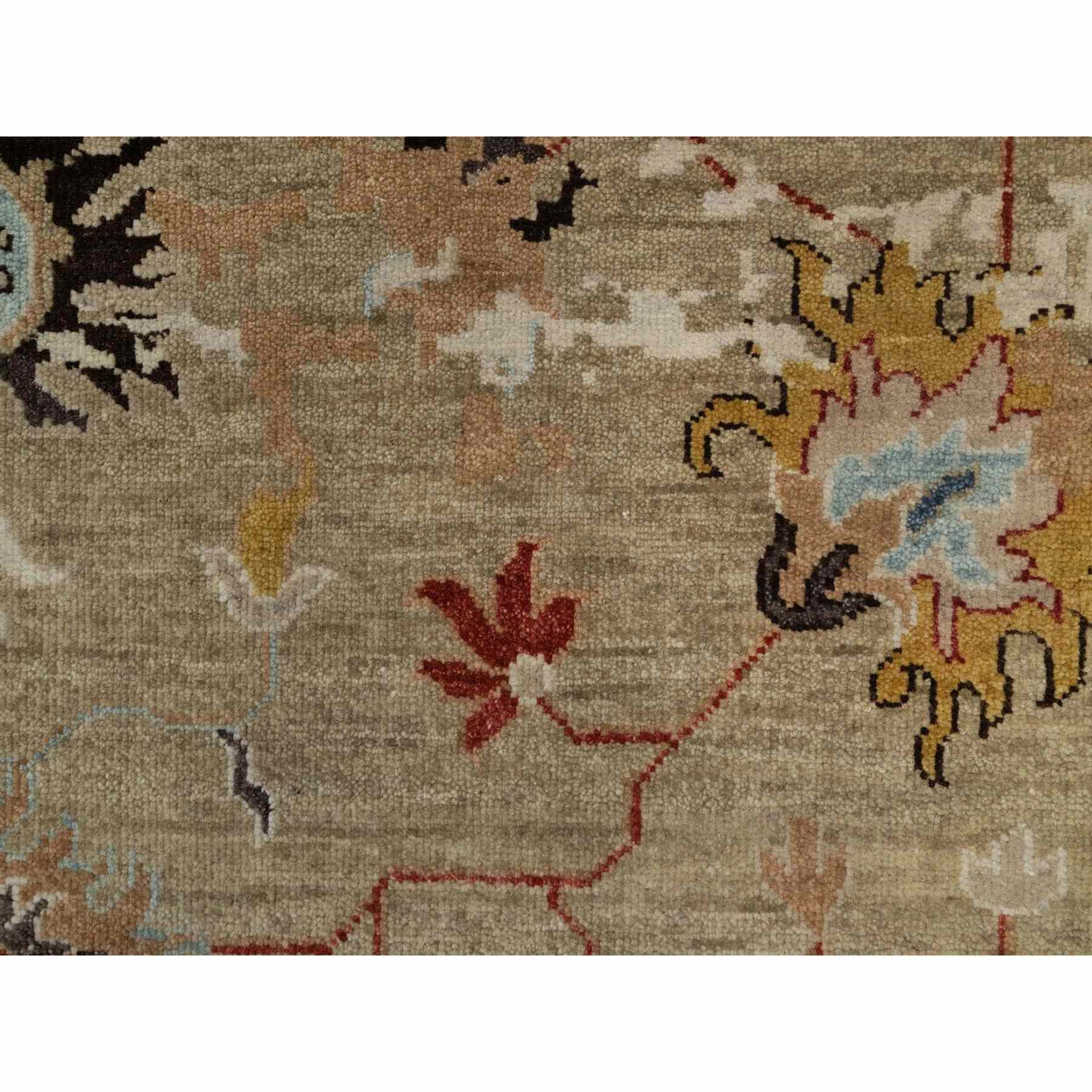 Oushak-And-Peshawar-Hand-Knotted-Rug-457285