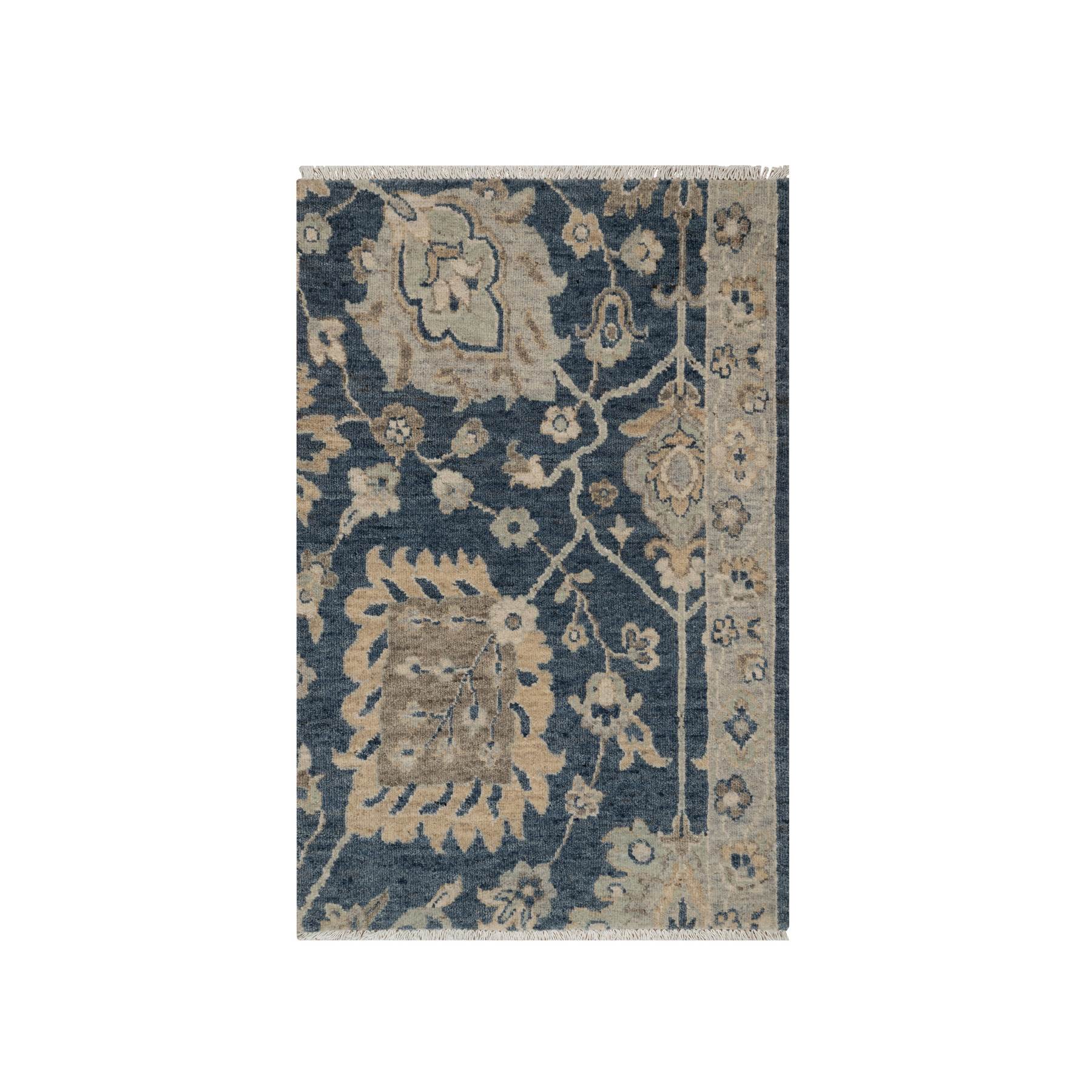 Oushak-And-Peshawar-Hand-Knotted-Rug-457295
