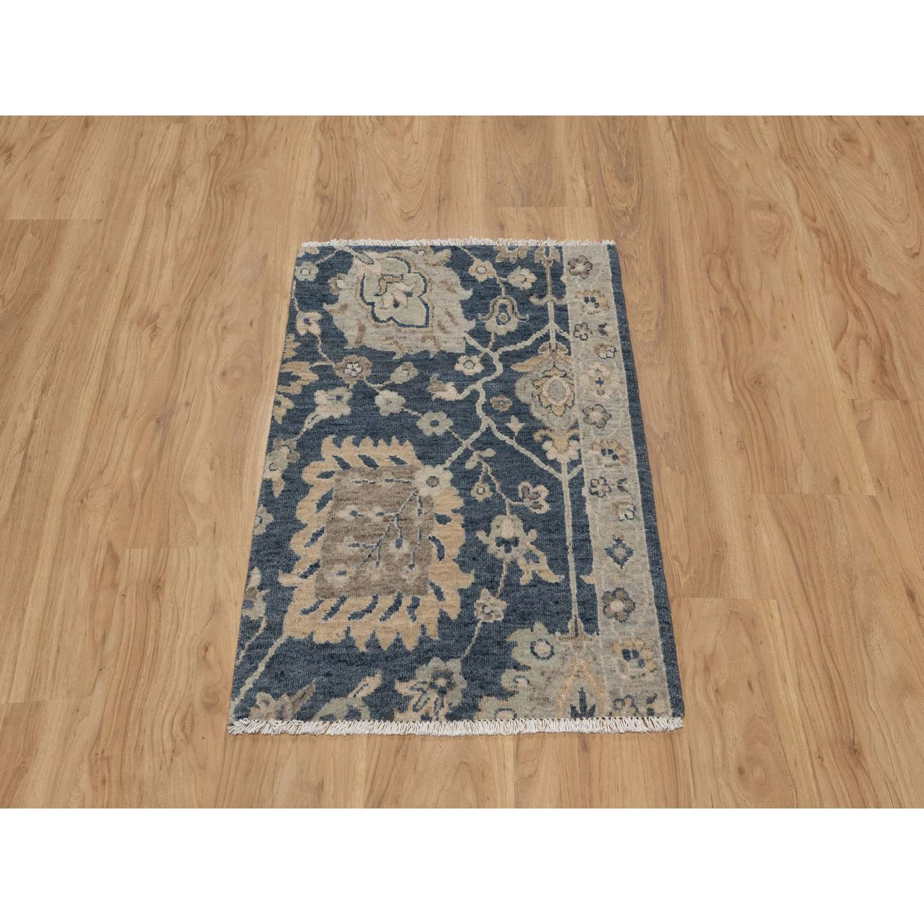 Oushak-And-Peshawar-Hand-Knotted-Rug-457295