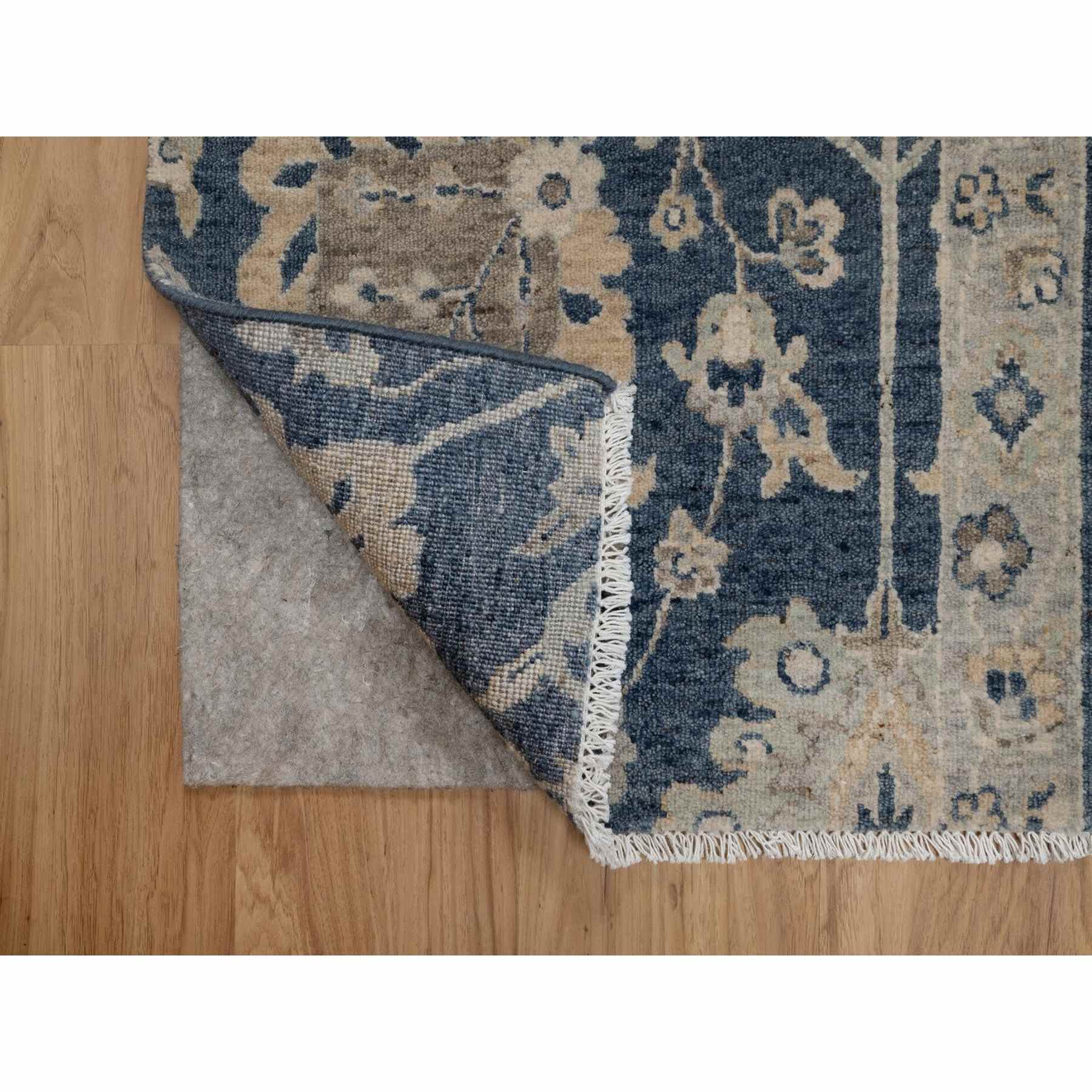 Oushak-And-Peshawar-Hand-Knotted-Rug-457295