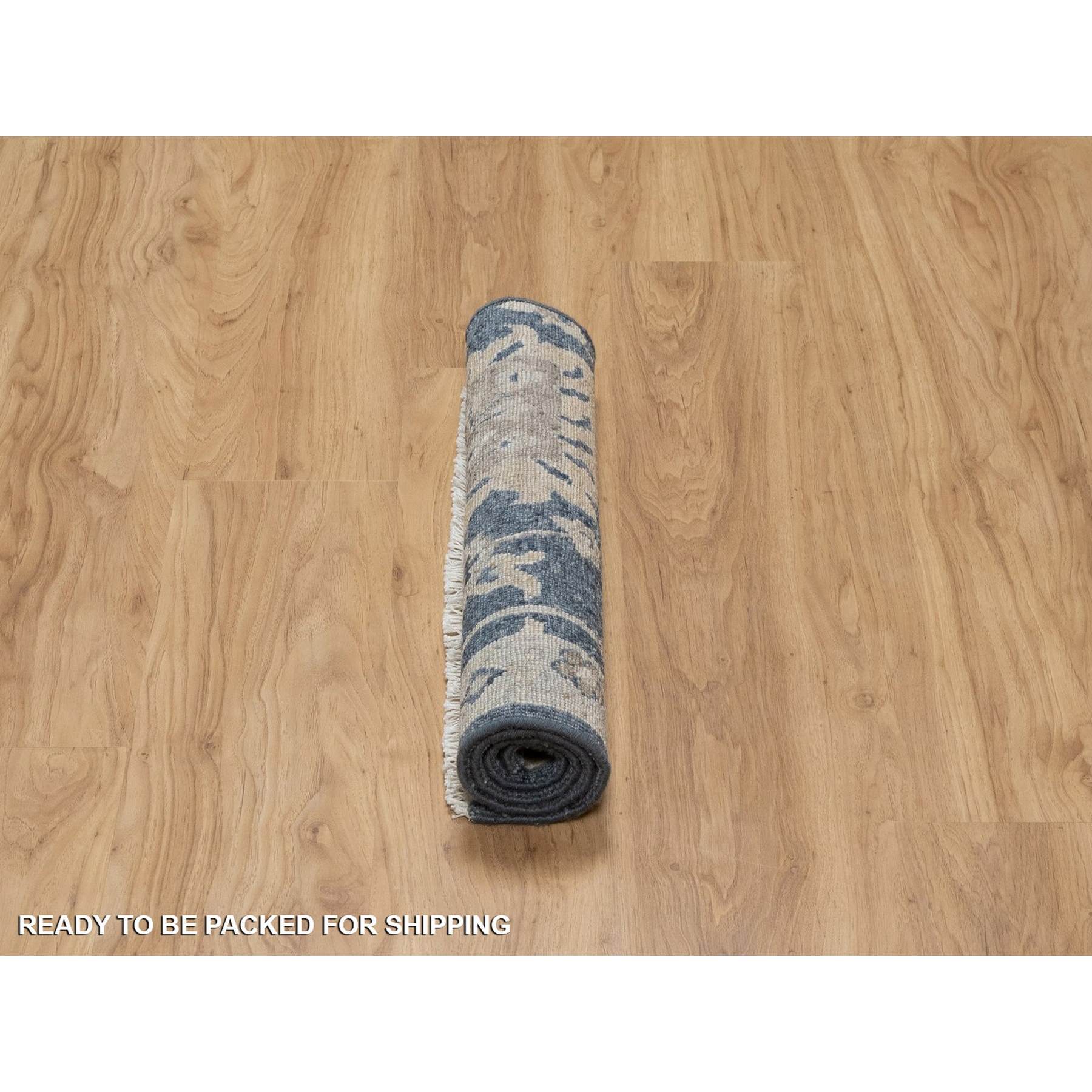 Oushak-And-Peshawar-Hand-Knotted-Rug-457295