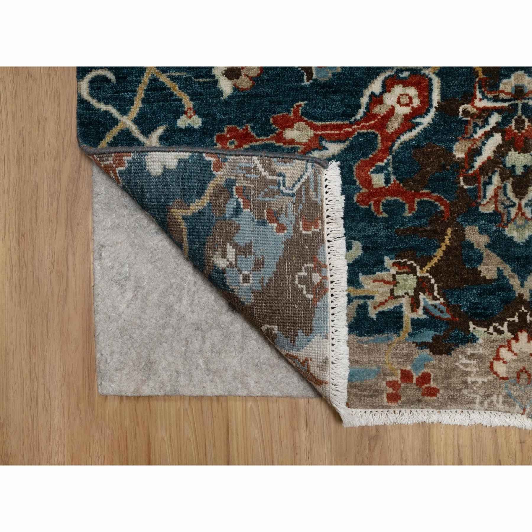 Oushak-And-Peshawar-Hand-Knotted-Rug-457305