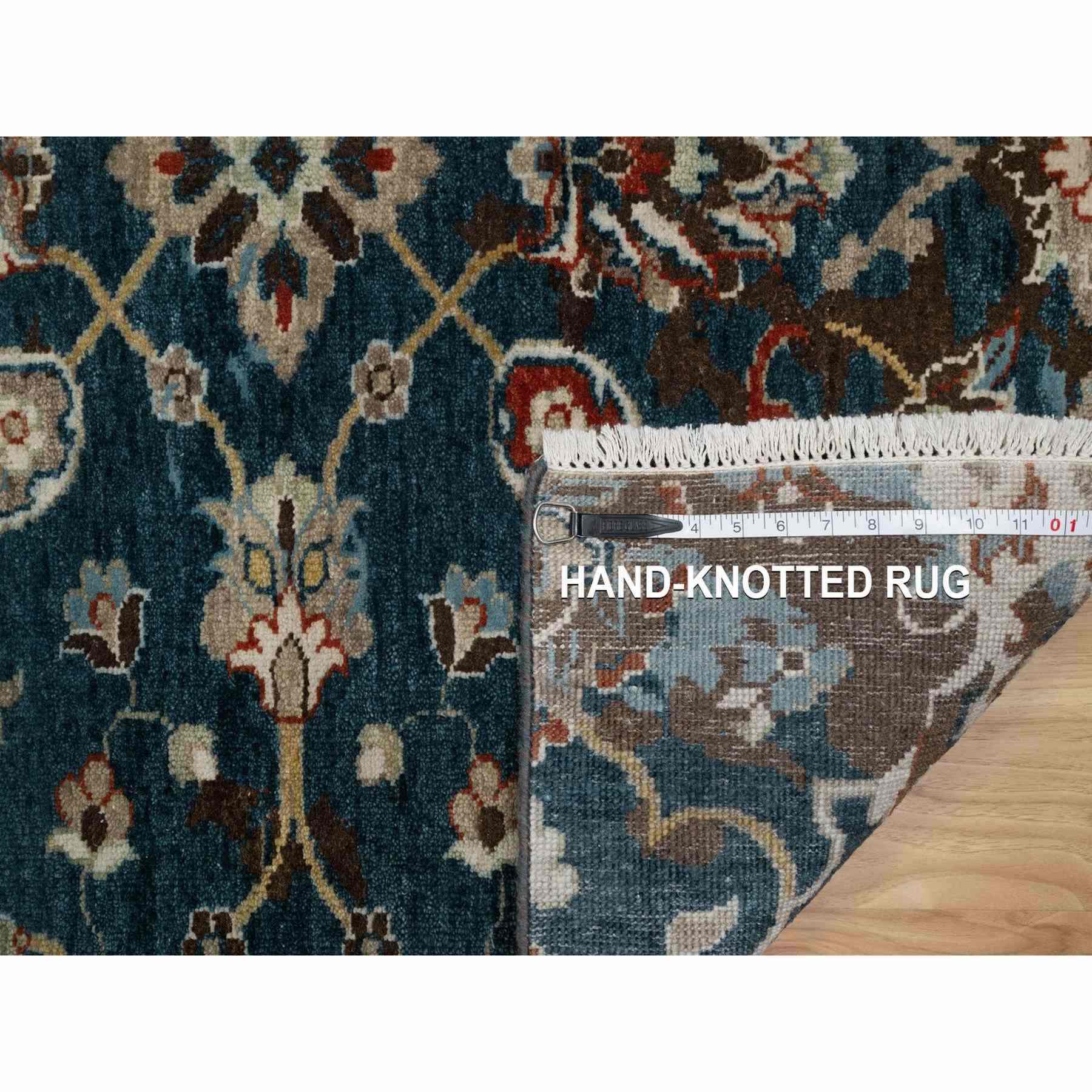 Oushak-And-Peshawar-Hand-Knotted-Rug-457305