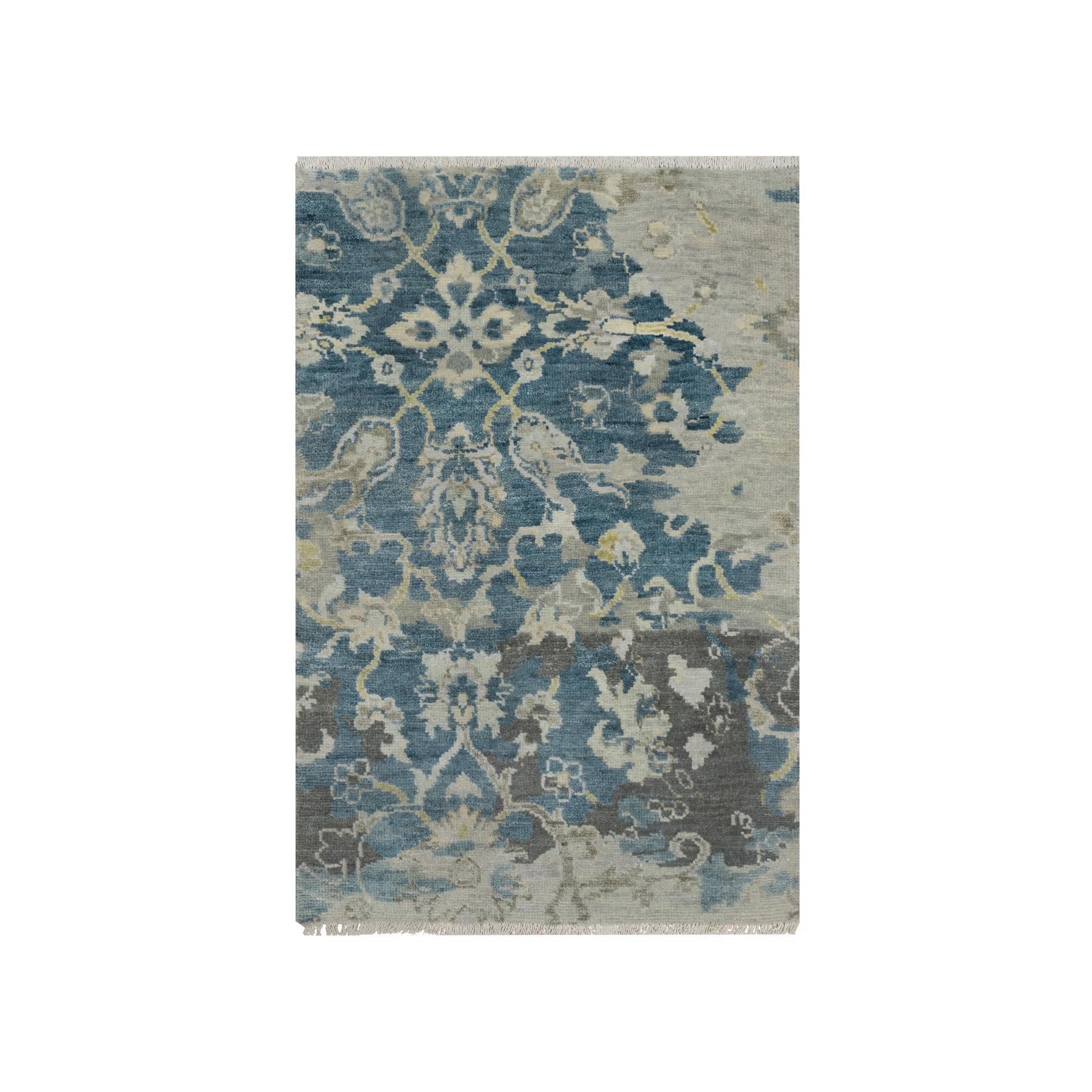 Oushak-And-Peshawar-Hand-Knotted-Rug-457310