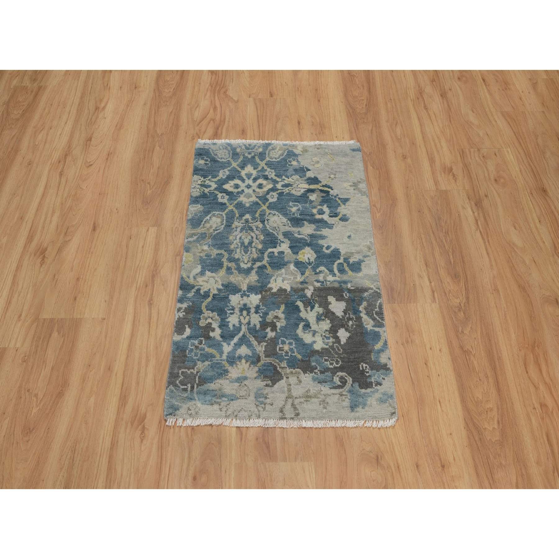 Oushak-And-Peshawar-Hand-Knotted-Rug-457310