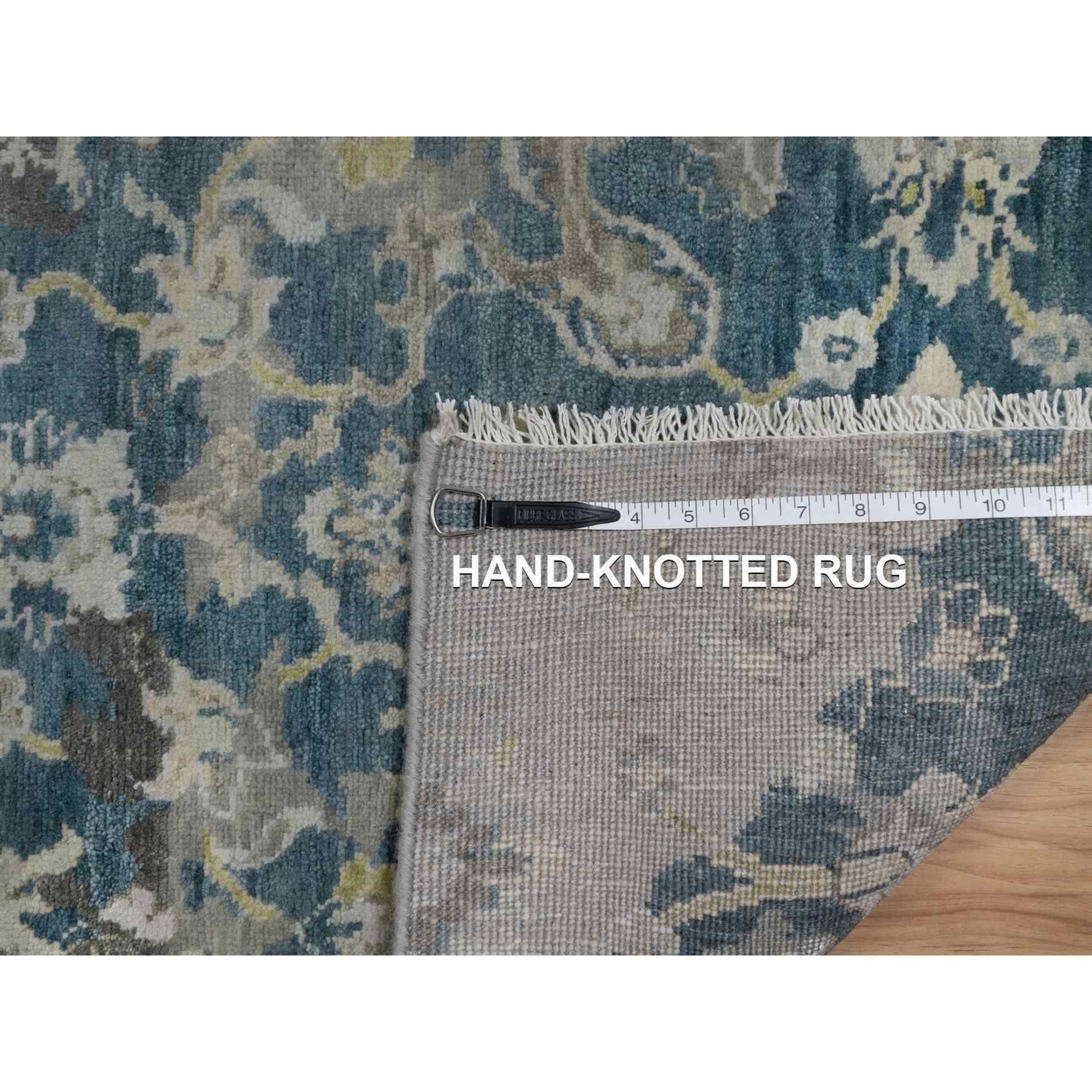 Oushak-And-Peshawar-Hand-Knotted-Rug-457310