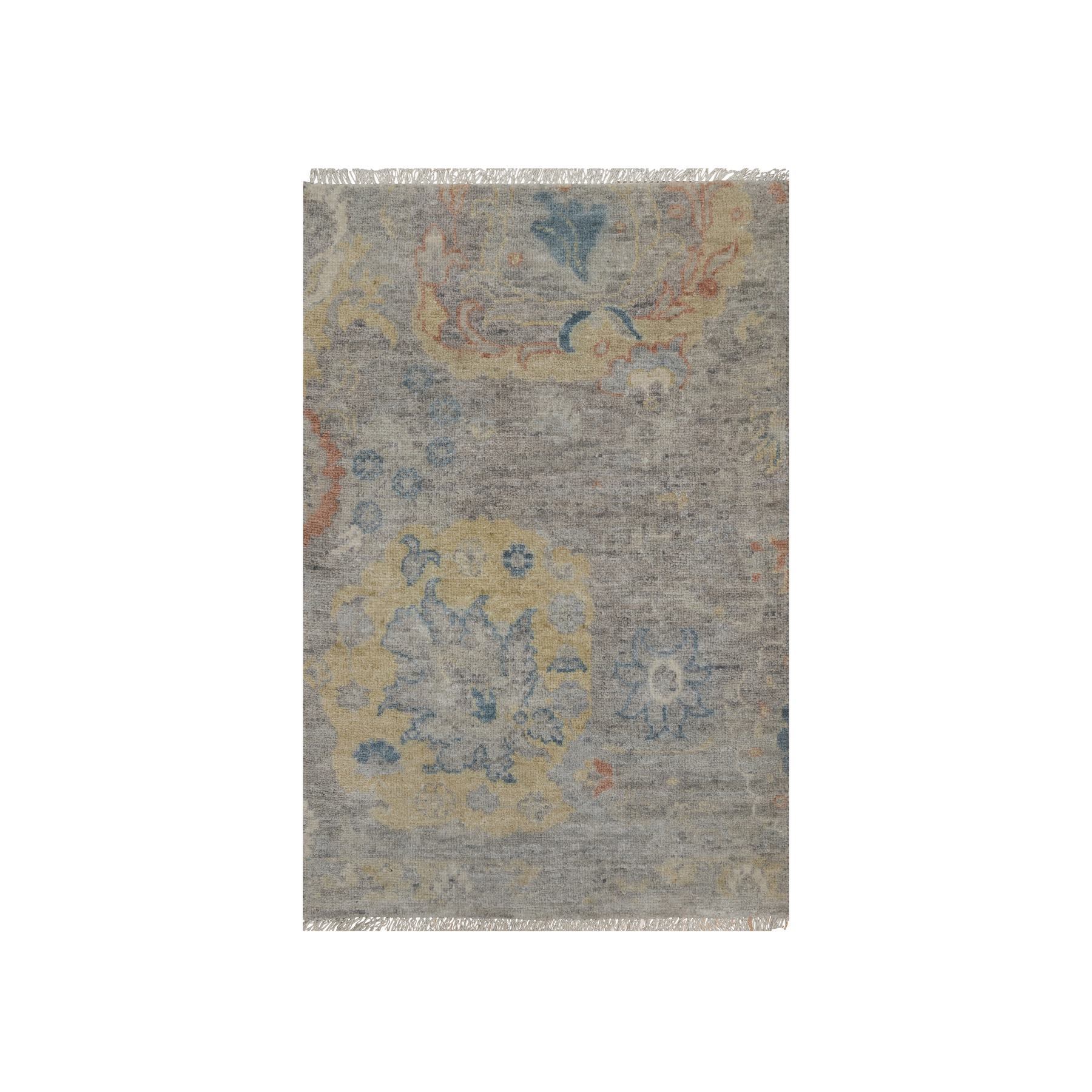 Oushak-And-Peshawar-Hand-Knotted-Rug-457315