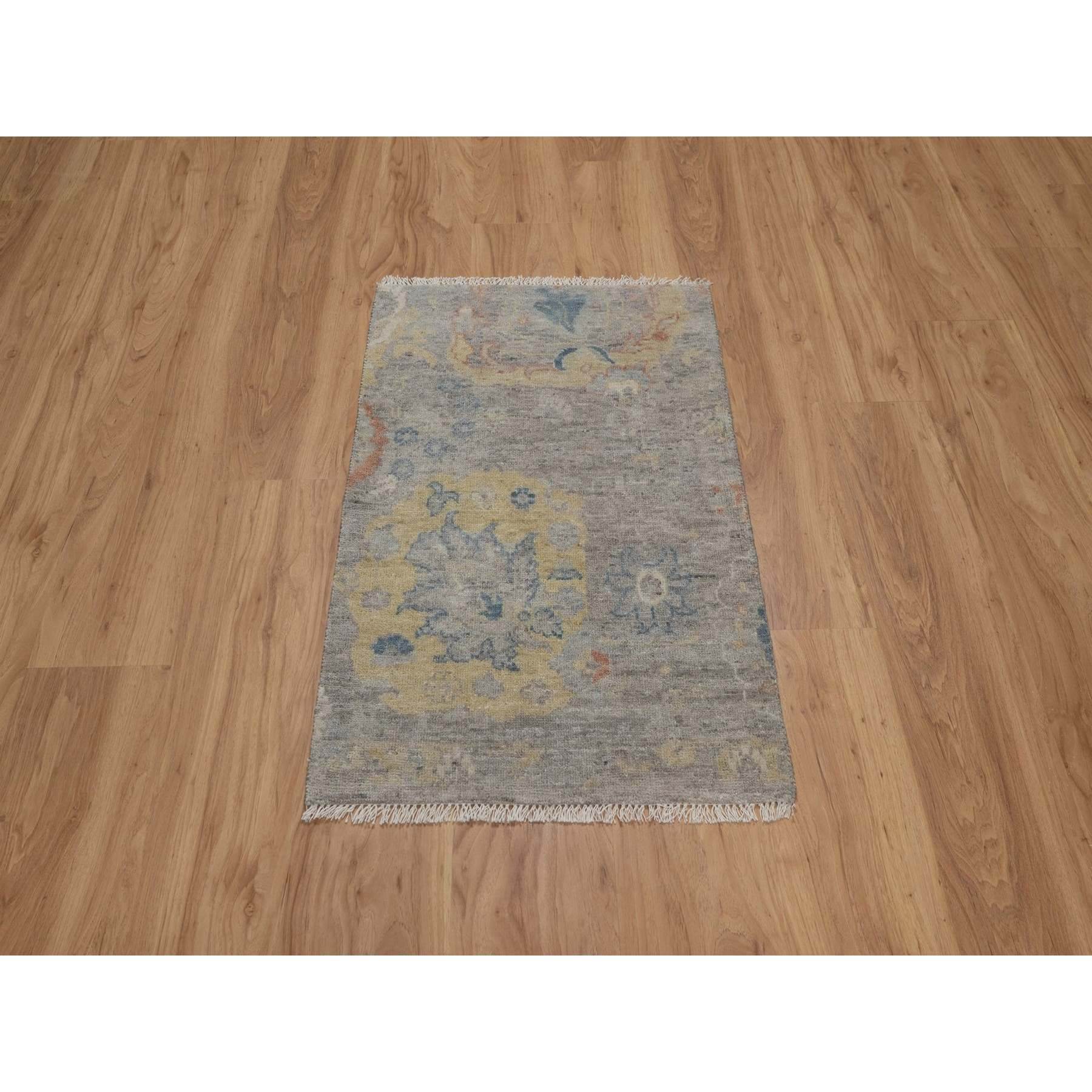Oushak-And-Peshawar-Hand-Knotted-Rug-457315