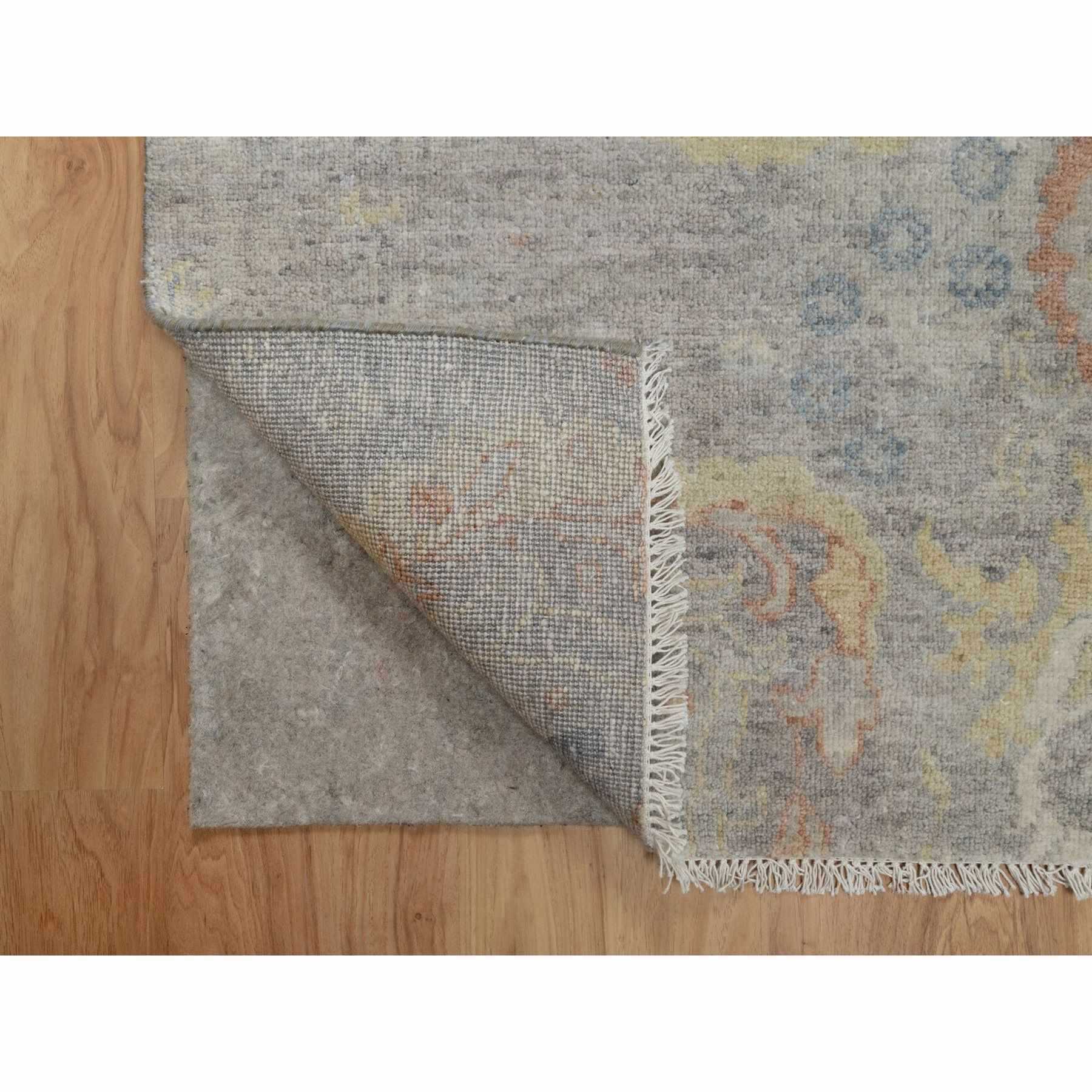 Oushak-And-Peshawar-Hand-Knotted-Rug-457315