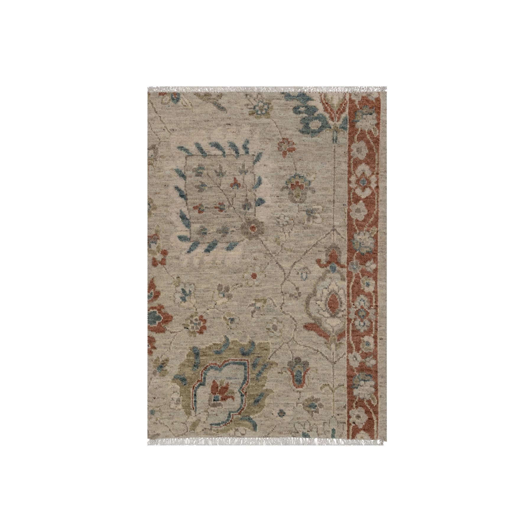 Oushak-And-Peshawar-Hand-Knotted-Rug-457320