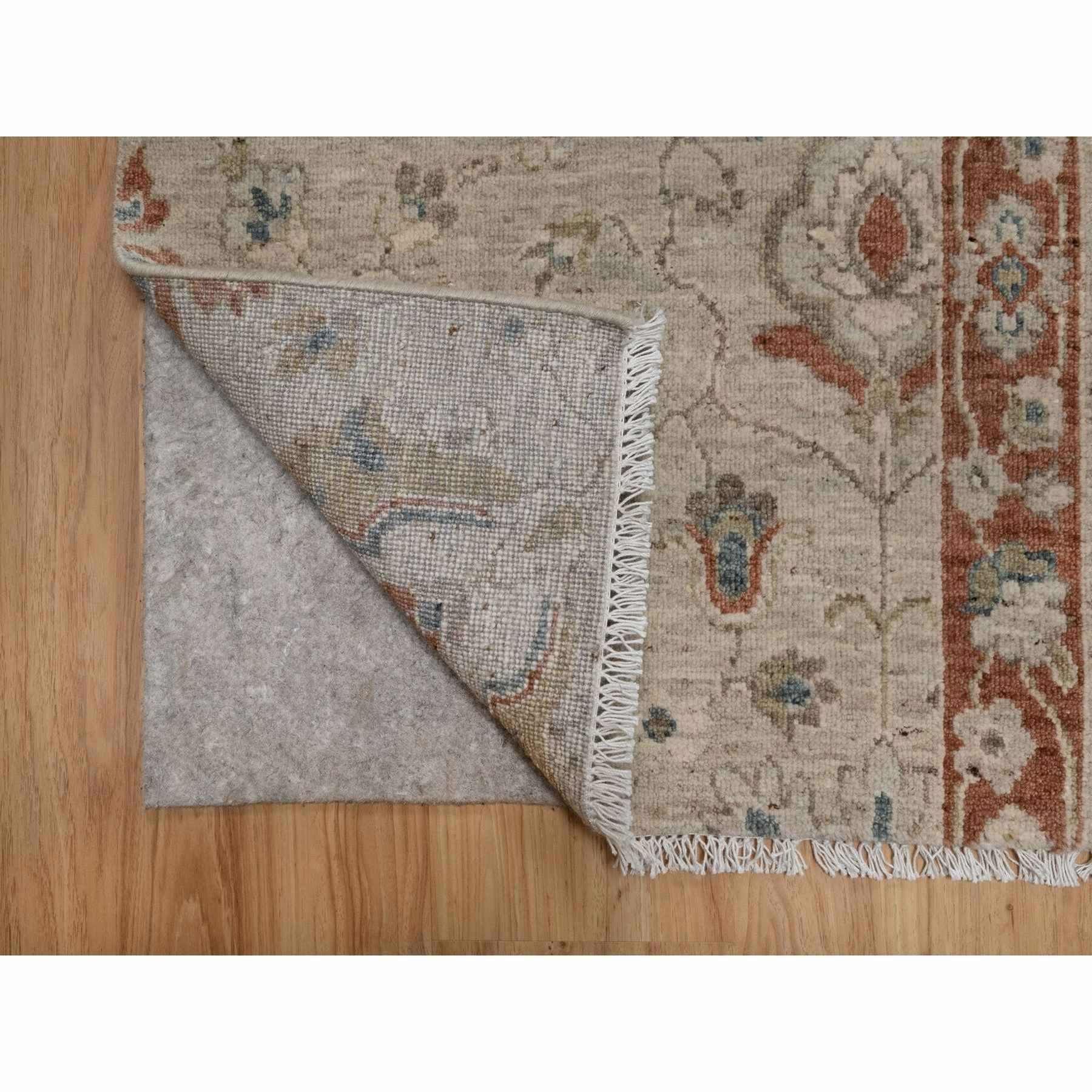 Oushak-And-Peshawar-Hand-Knotted-Rug-457320