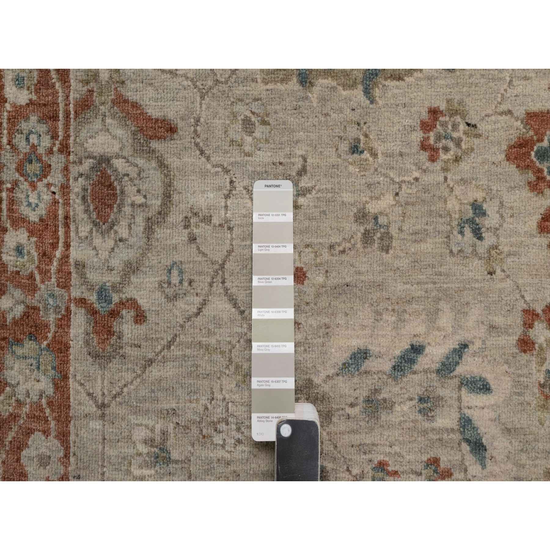 Oushak-And-Peshawar-Hand-Knotted-Rug-457320