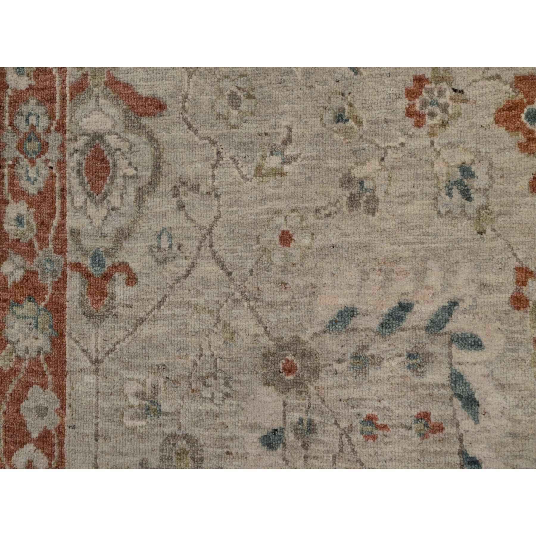 Oushak-And-Peshawar-Hand-Knotted-Rug-457320