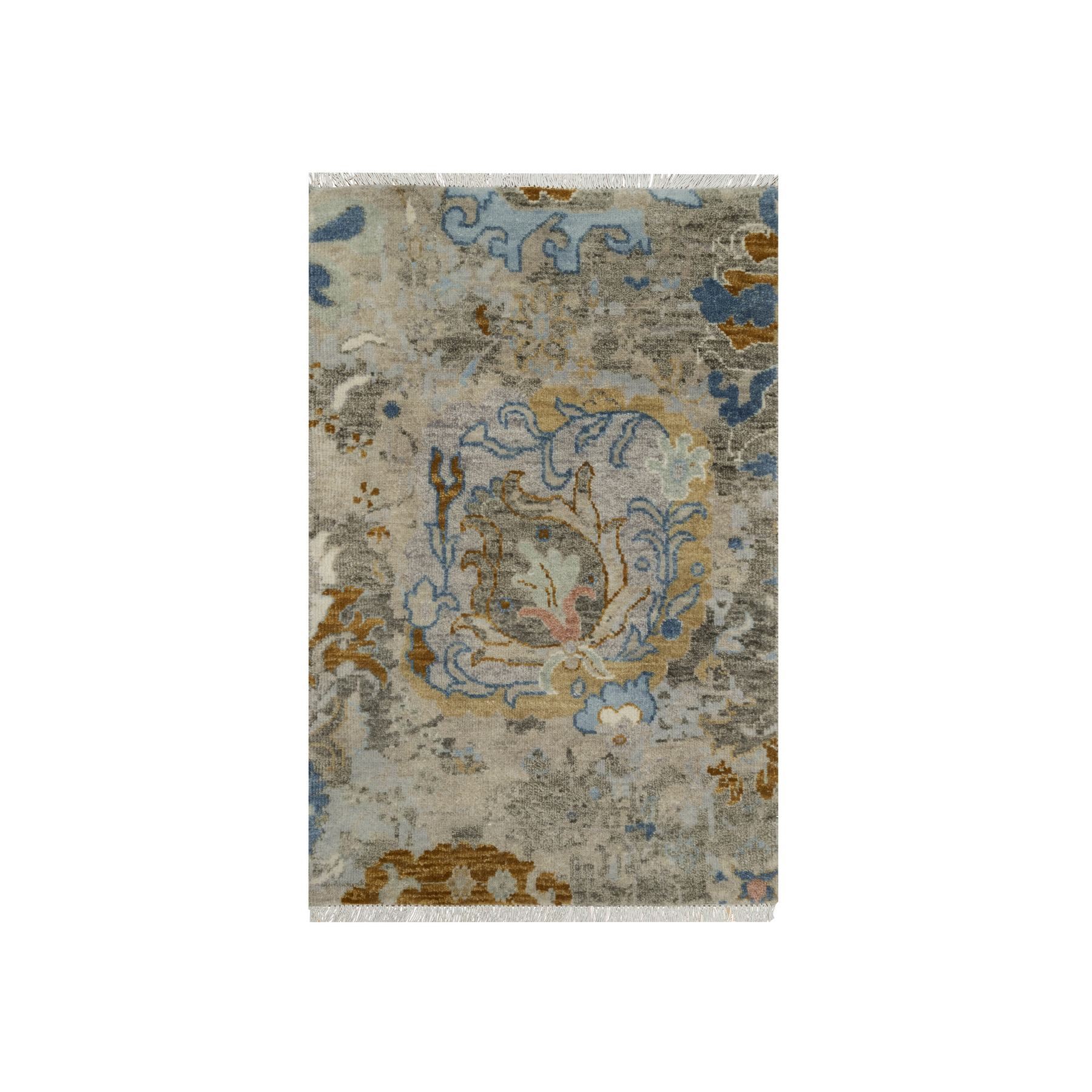 Oushak-And-Peshawar-Hand-Knotted-Rug-457325