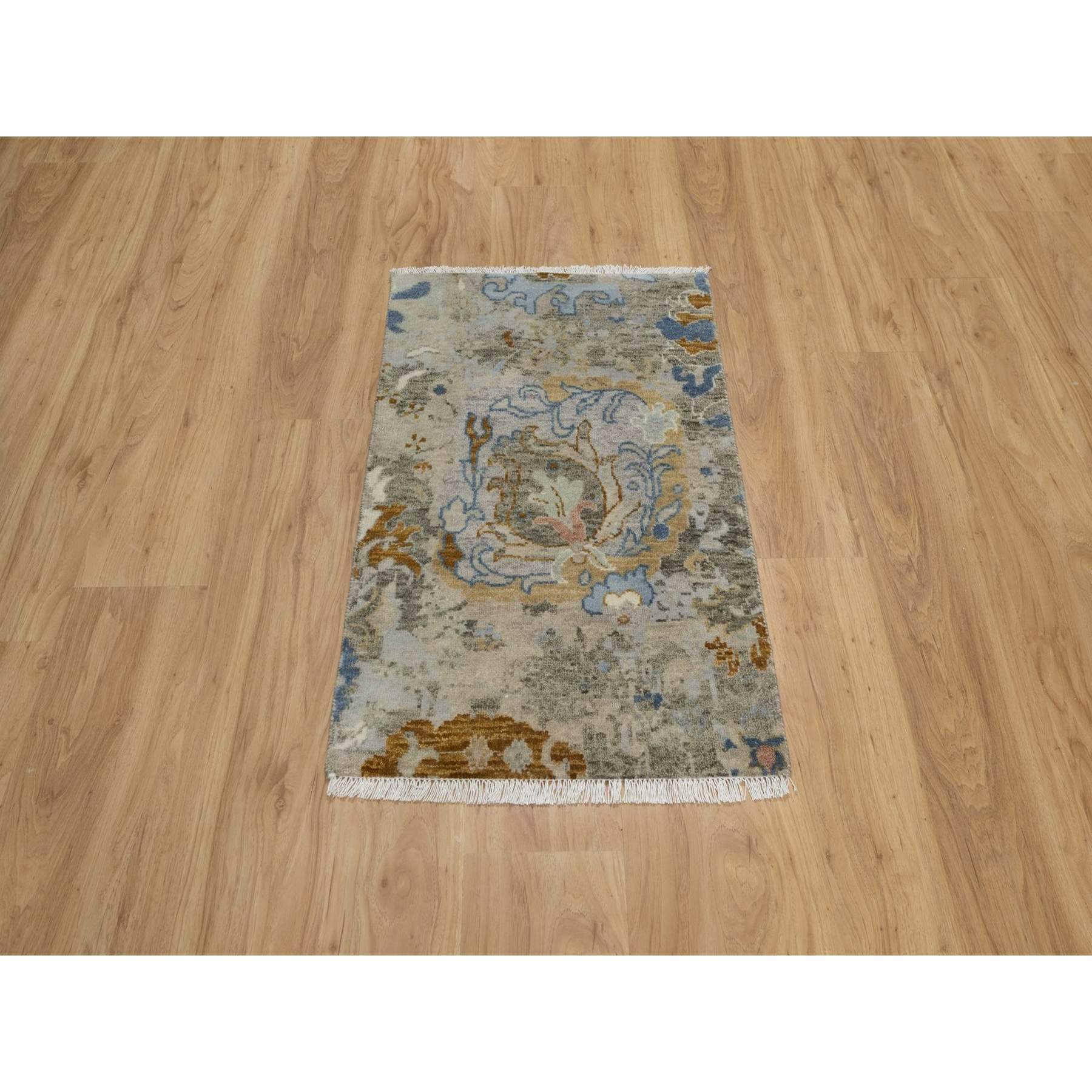 Oushak-And-Peshawar-Hand-Knotted-Rug-457325