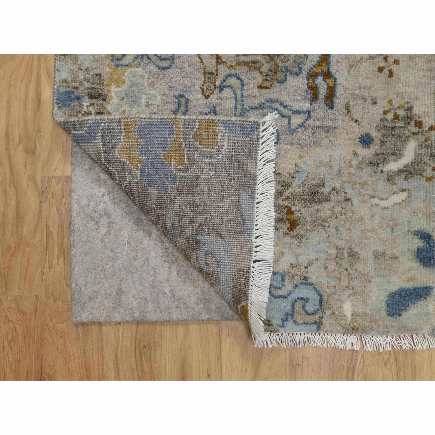 Oushak-And-Peshawar-Hand-Knotted-Rug-457325