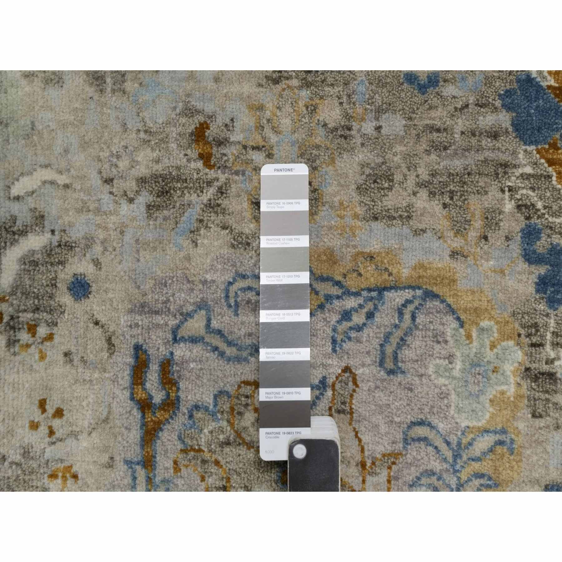 Oushak-And-Peshawar-Hand-Knotted-Rug-457325