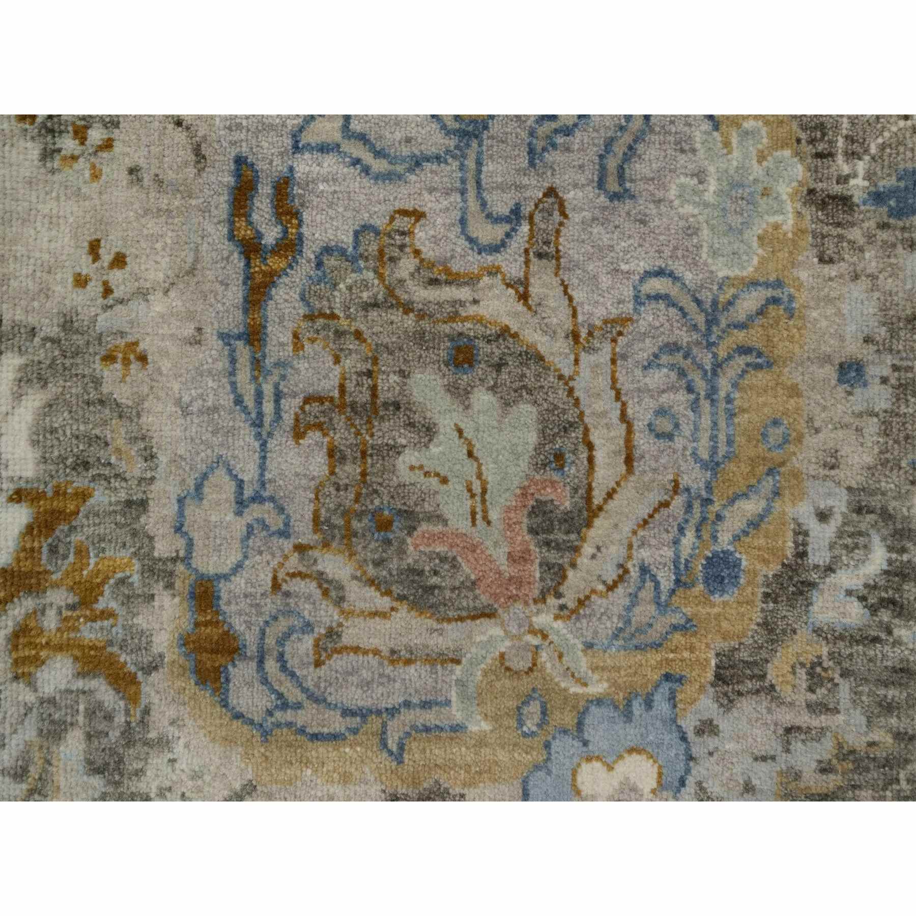 Oushak-And-Peshawar-Hand-Knotted-Rug-457325