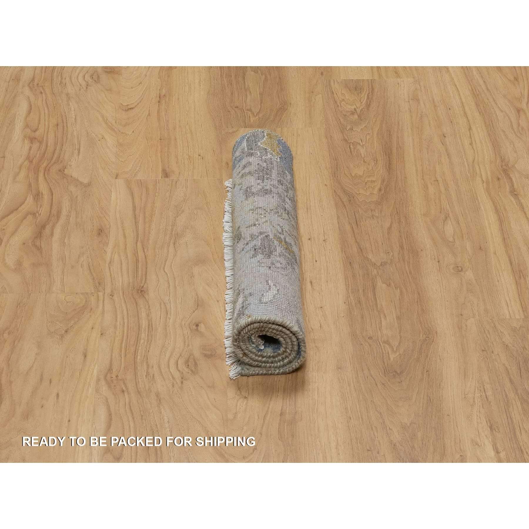 Oushak-And-Peshawar-Hand-Knotted-Rug-457325