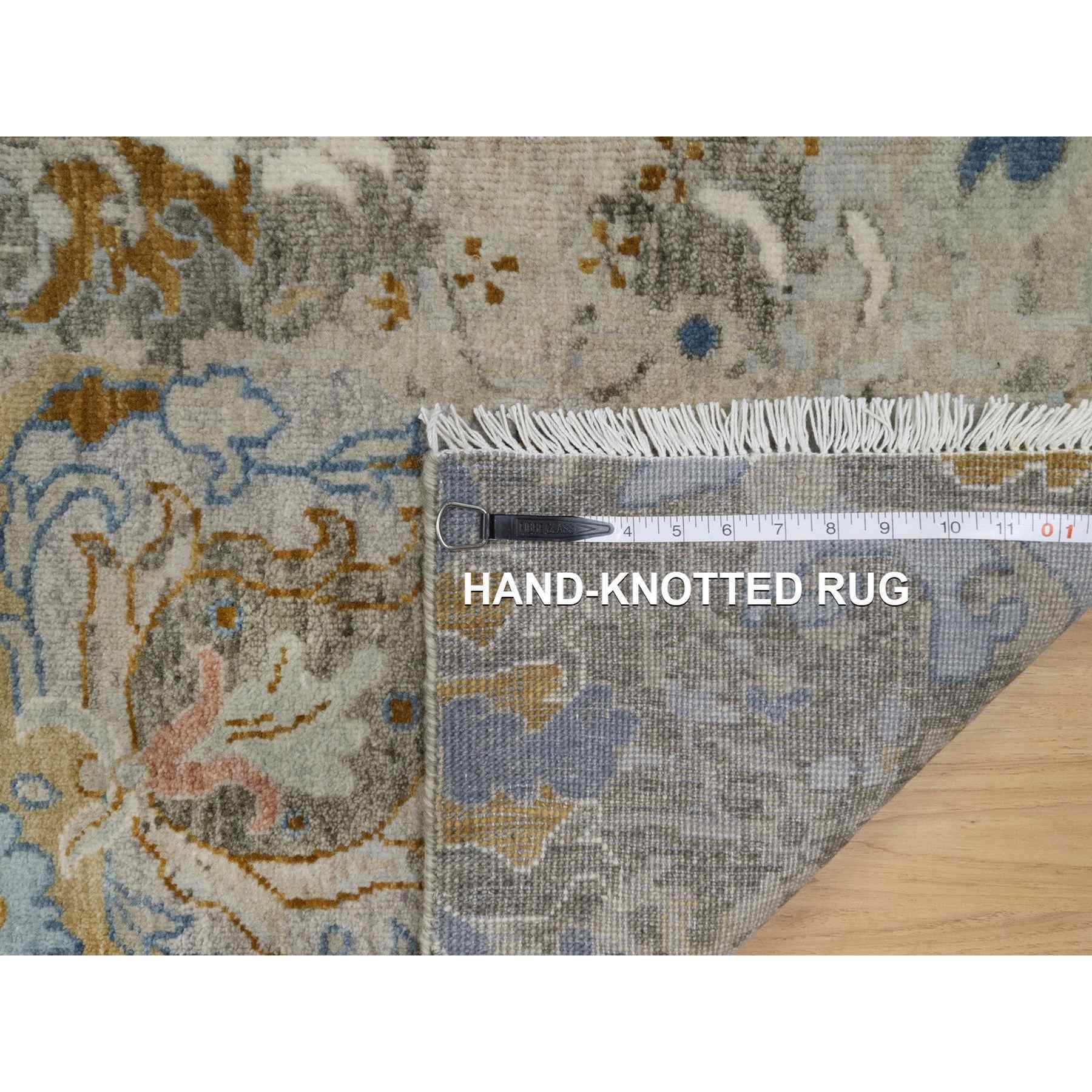 Oushak-And-Peshawar-Hand-Knotted-Rug-457325