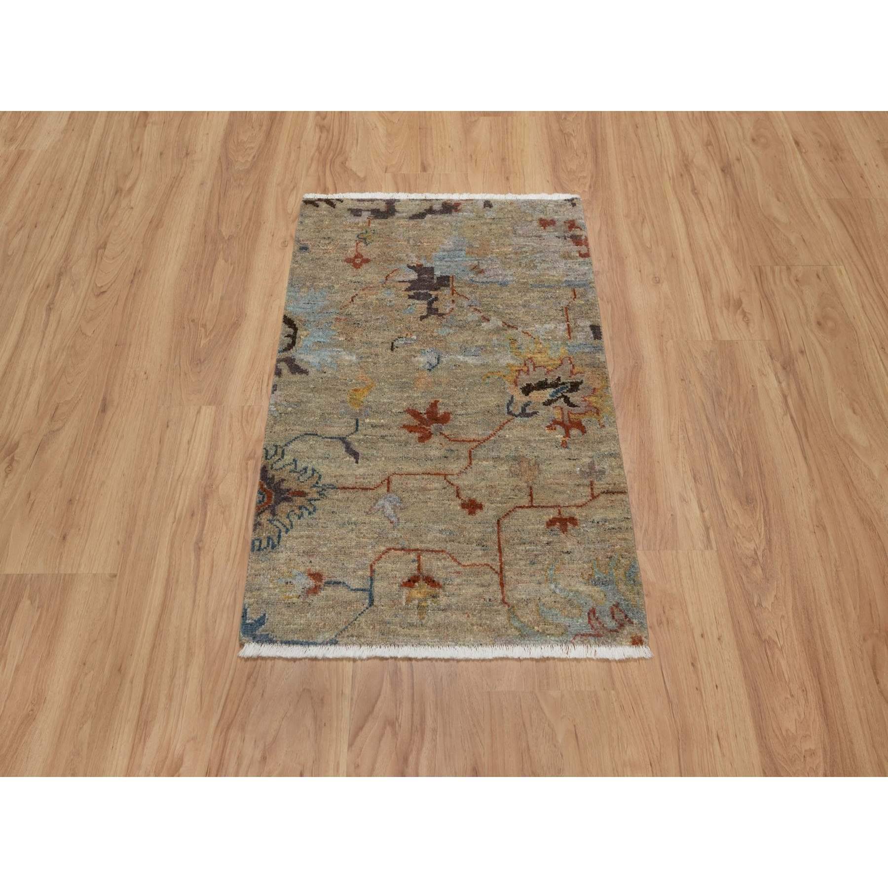 Oushak-And-Peshawar-Hand-Knotted-Rug-457330