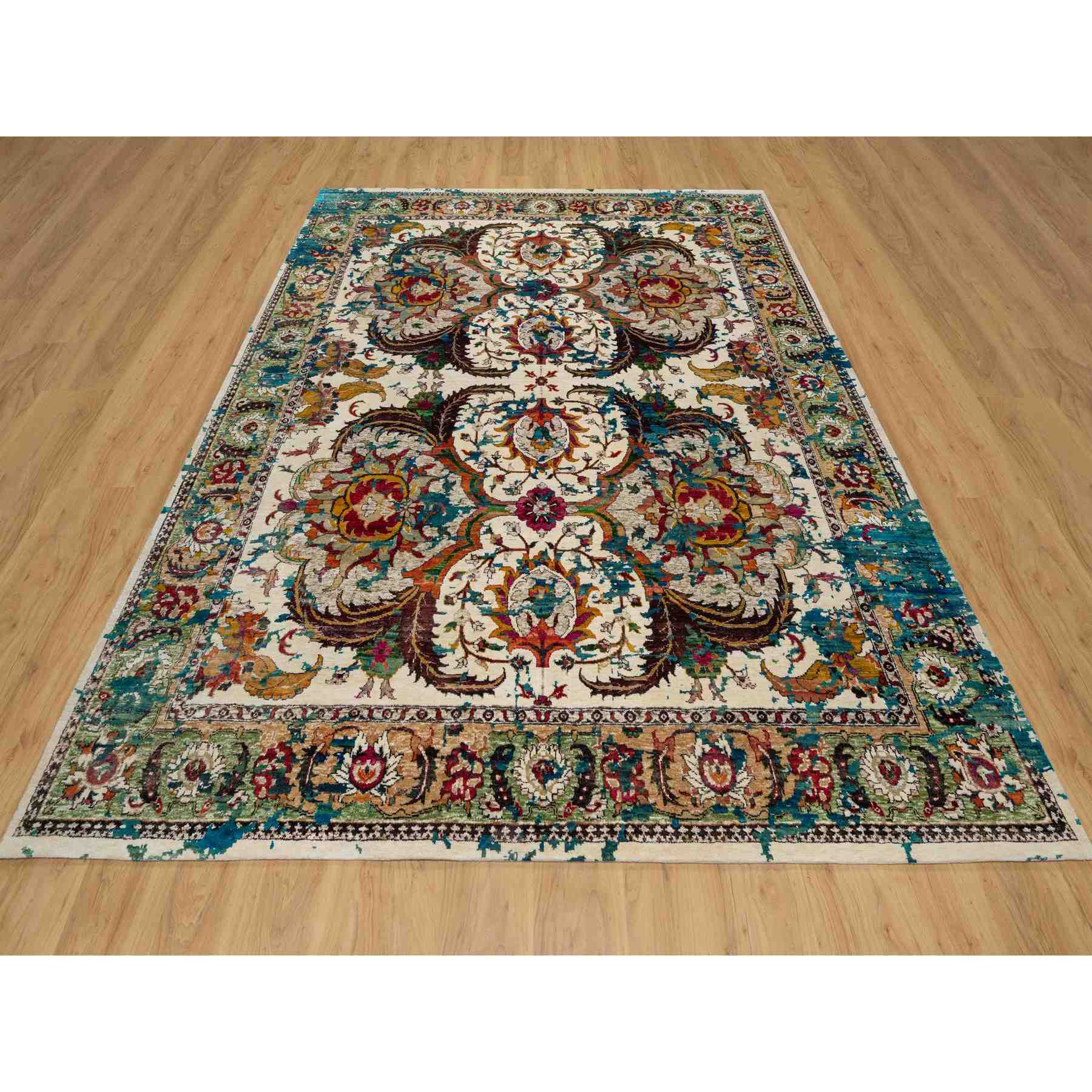 Transitional-Hand-Knotted-Rug-455820