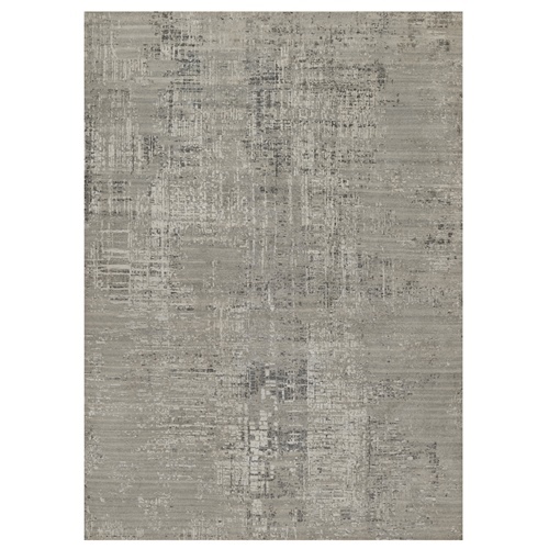 Stone Gray, Tone on Tone, Hand Knotted, Modern Design, Hand Spun Undyed Natural Wool, Oriental 