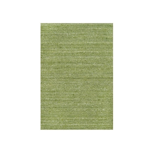 Turtle Green, Plain Modern Striae Design, Tone on Tone, Soft Wool, Hand Loomed, Mat, Oriental 