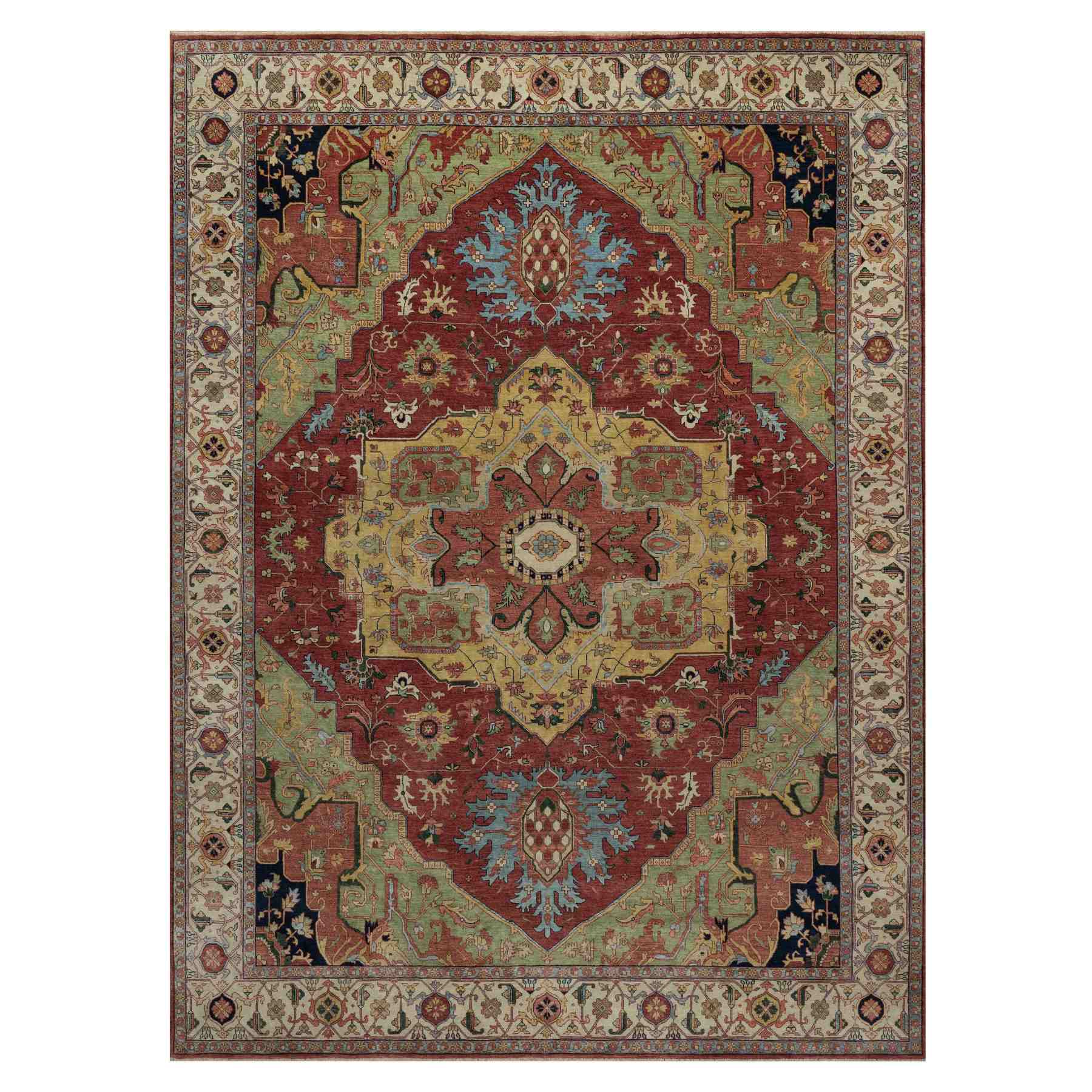 Heriz-Hand-Knotted-Rug-457580