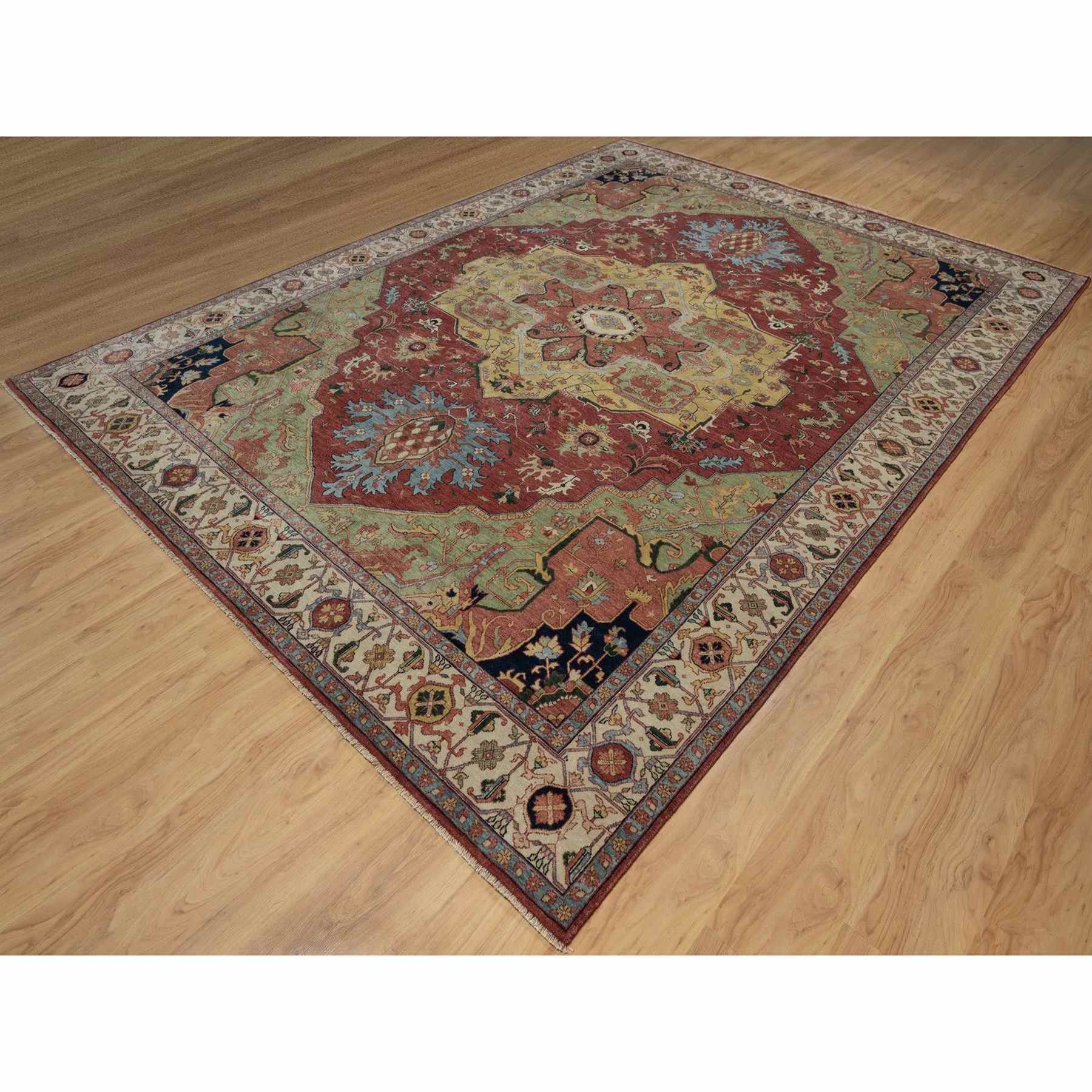 Heriz-Hand-Knotted-Rug-457580