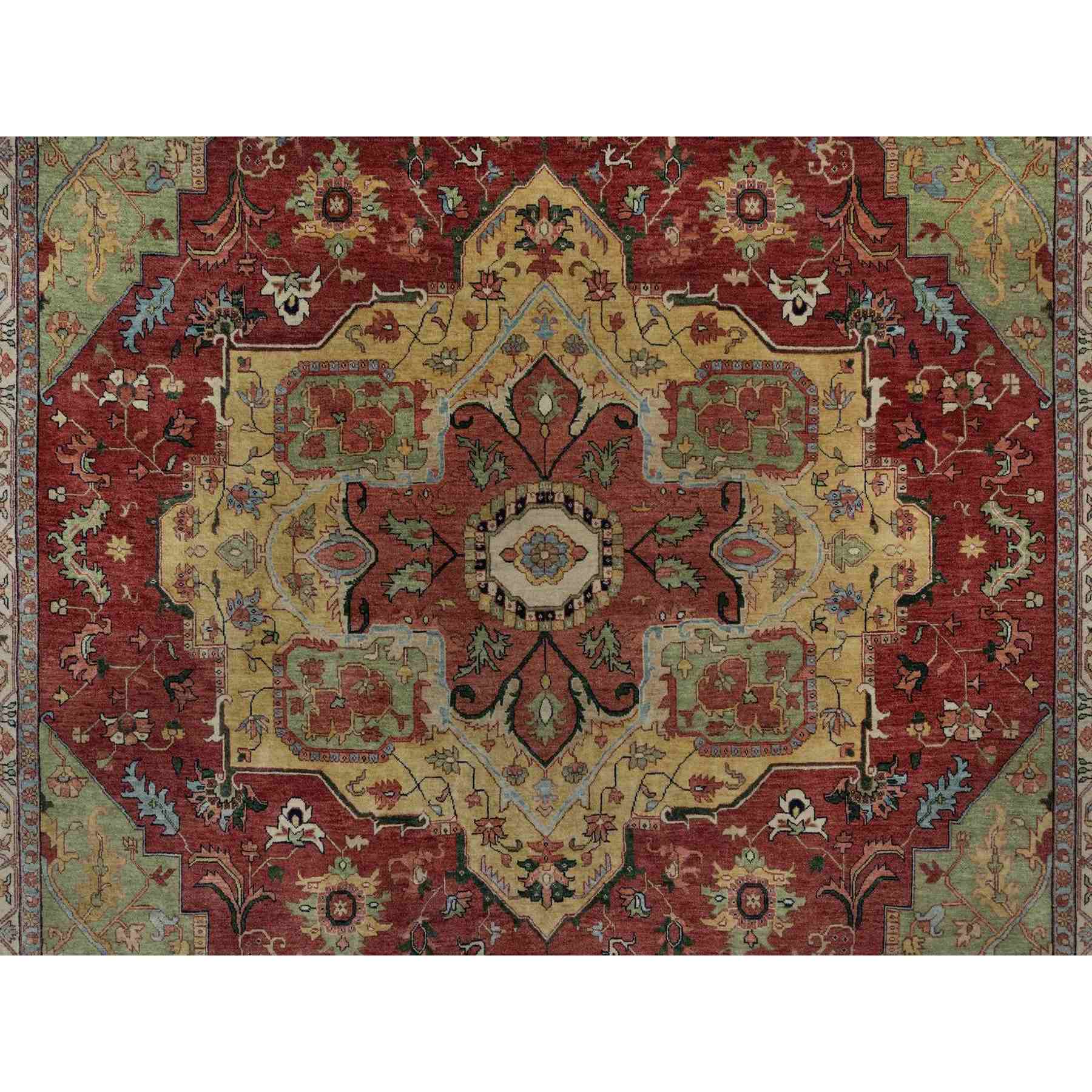 Heriz-Hand-Knotted-Rug-457580
