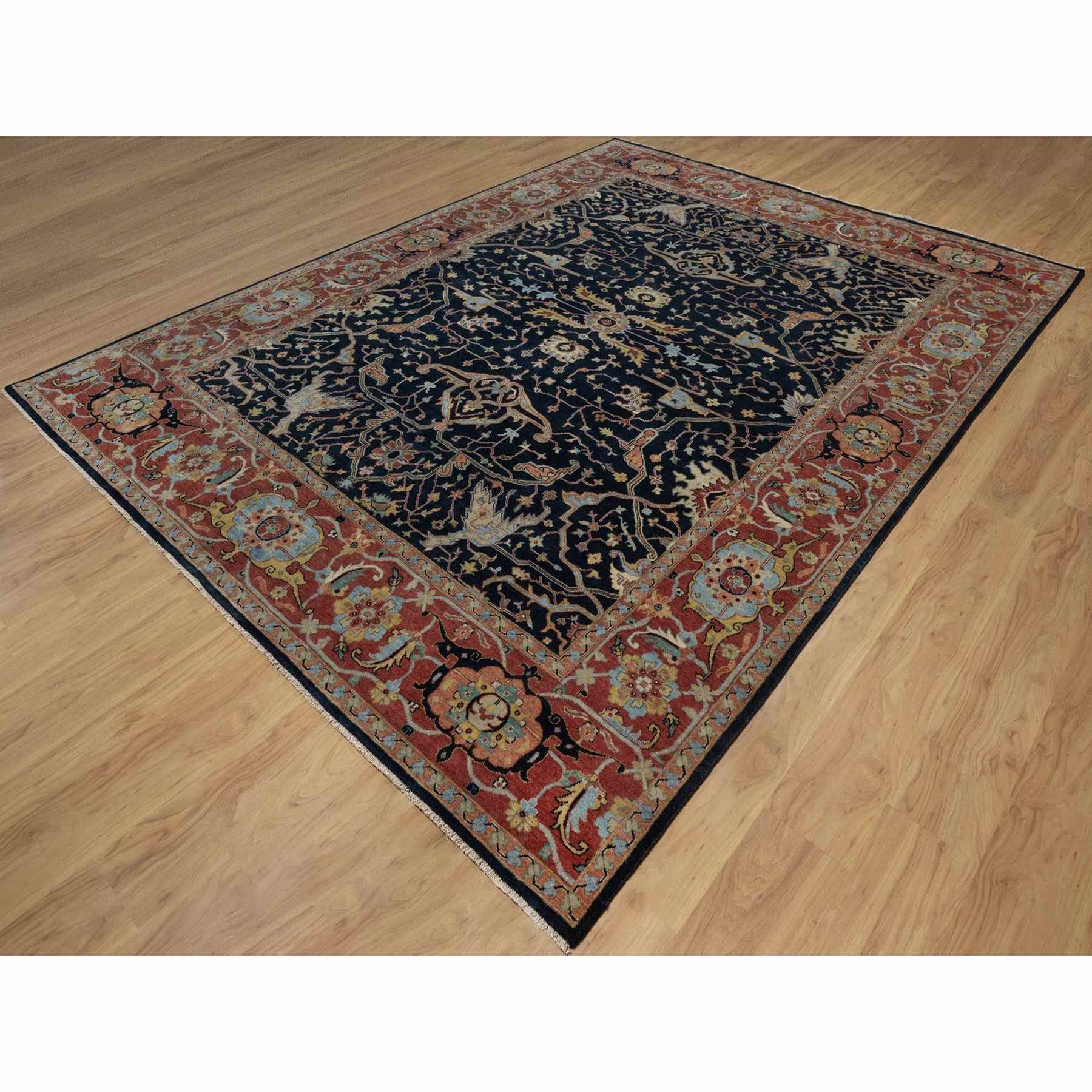 Heriz-Hand-Knotted-Rug-457585
