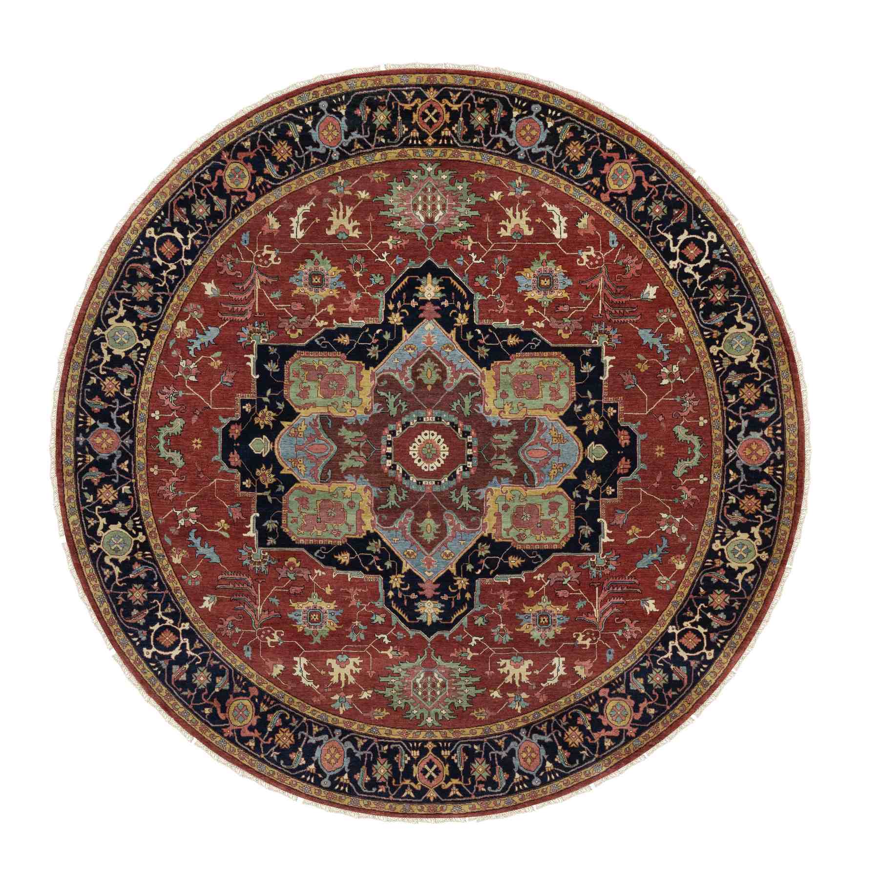 Heriz-Hand-Knotted-Rug-457590