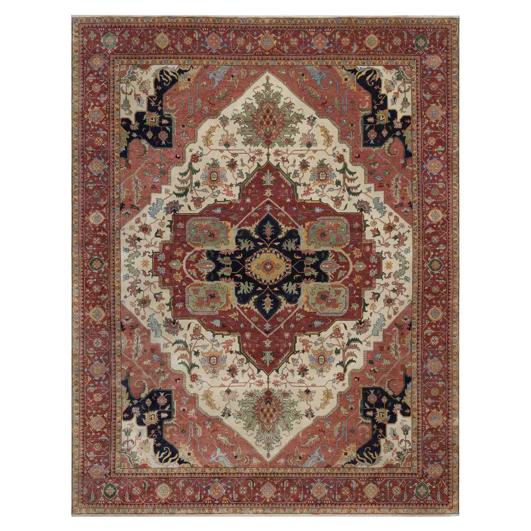 Heriz-Hand-Knotted-Rug-459735