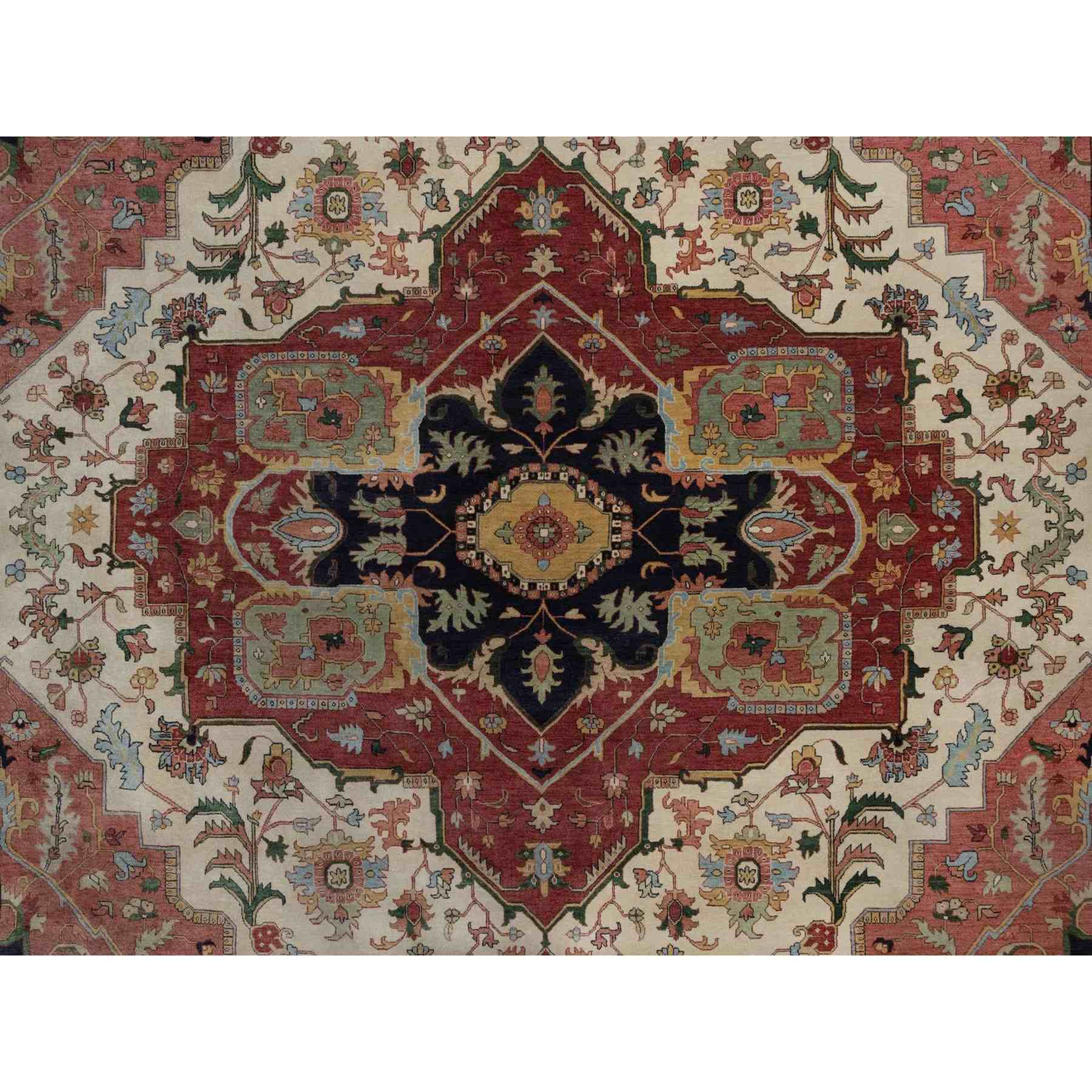 Heriz-Hand-Knotted-Rug-459735
