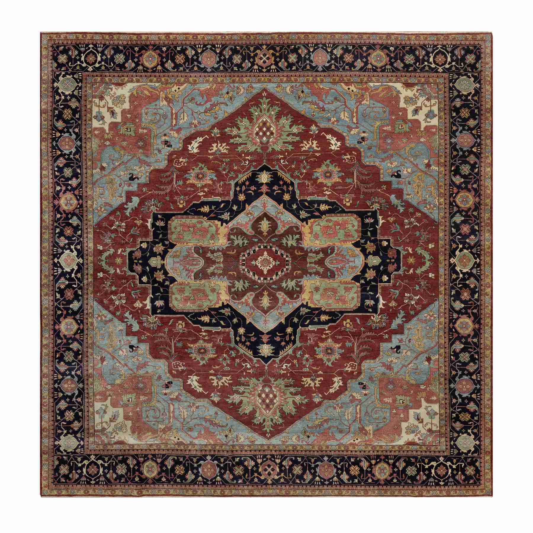 Heriz-Hand-Knotted-Rug-459740