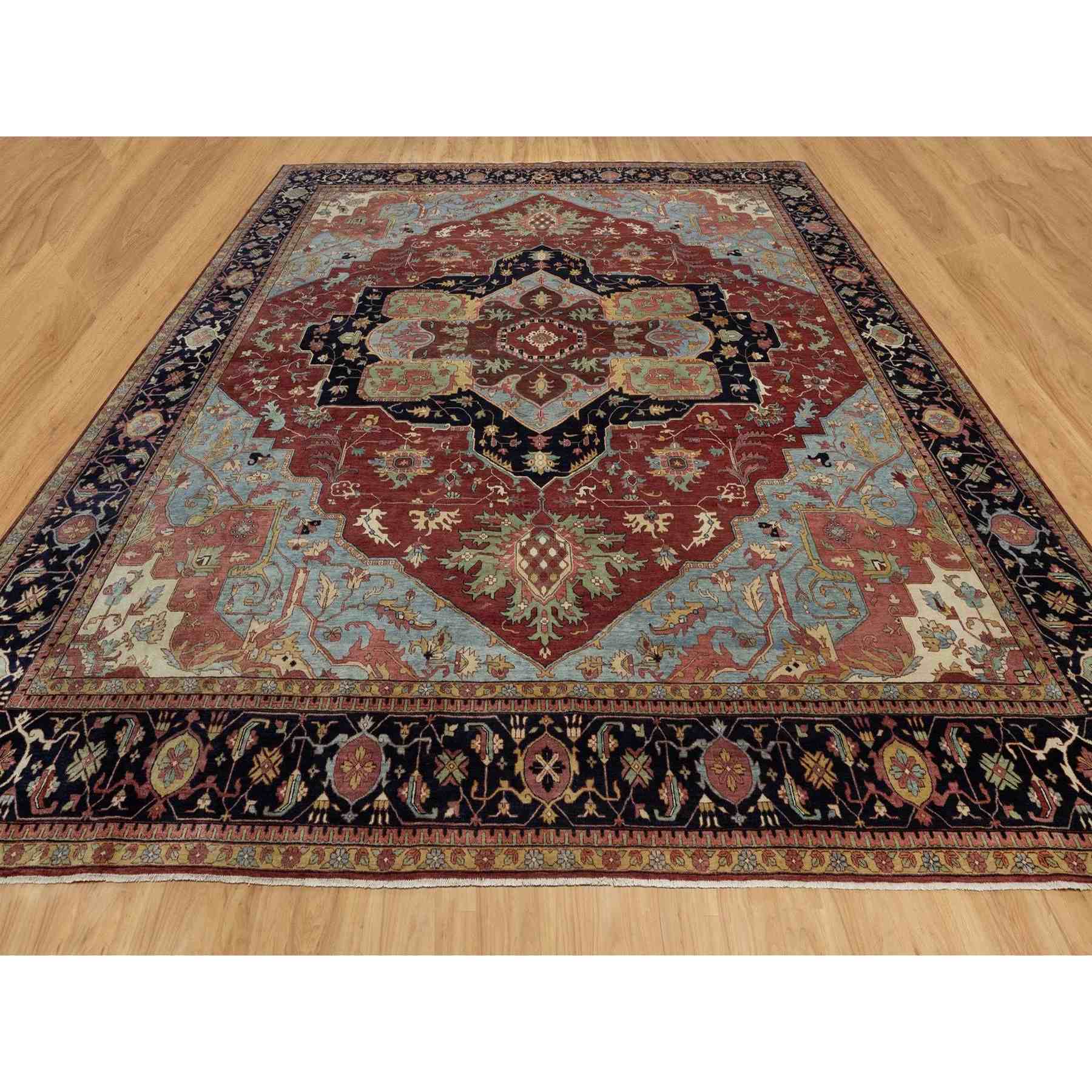 Heriz-Hand-Knotted-Rug-459740