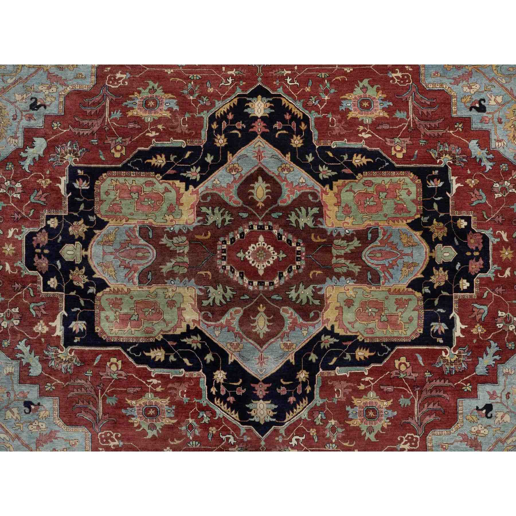 Heriz-Hand-Knotted-Rug-459740