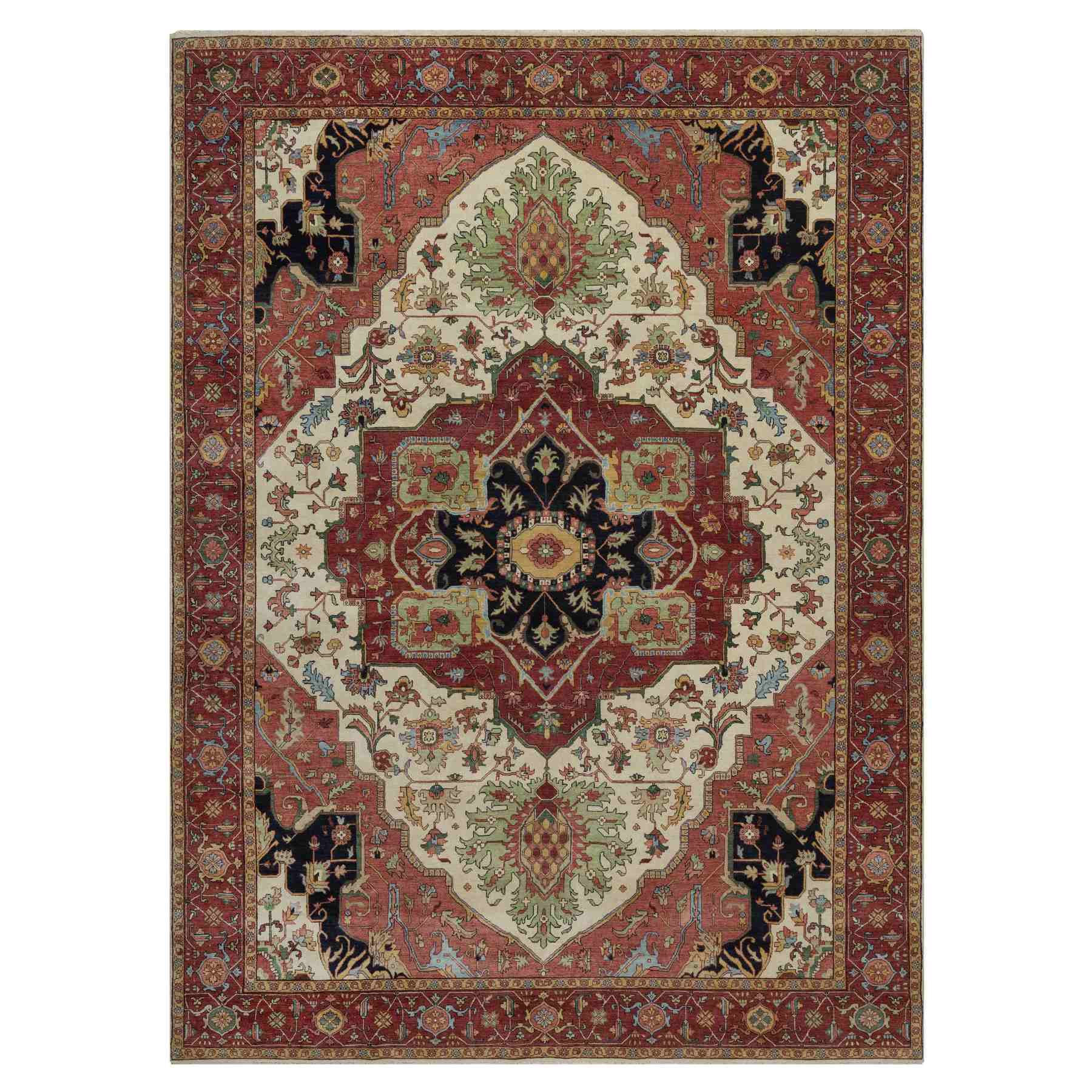Heriz-Hand-Knotted-Rug-459750
