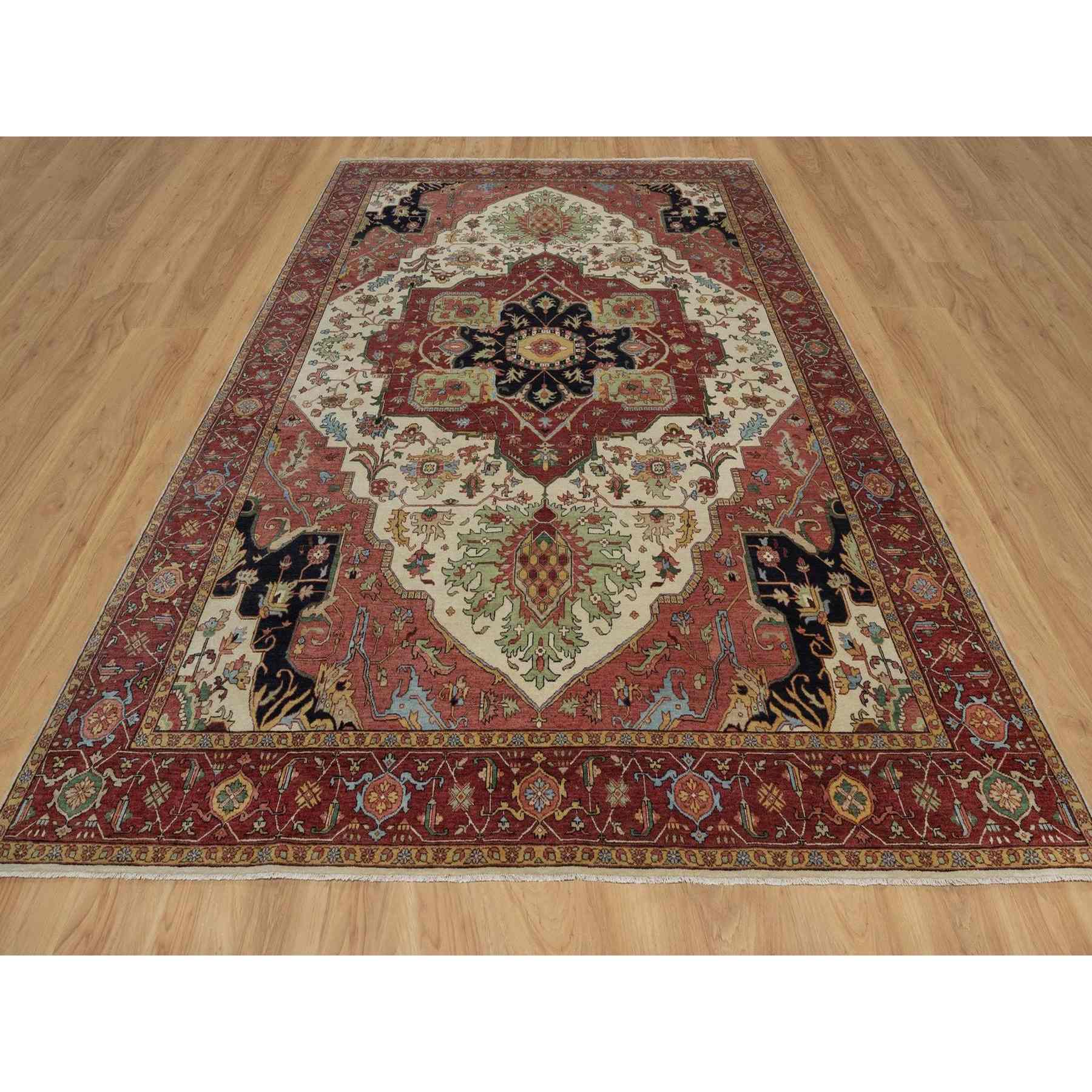 Heriz-Hand-Knotted-Rug-459750