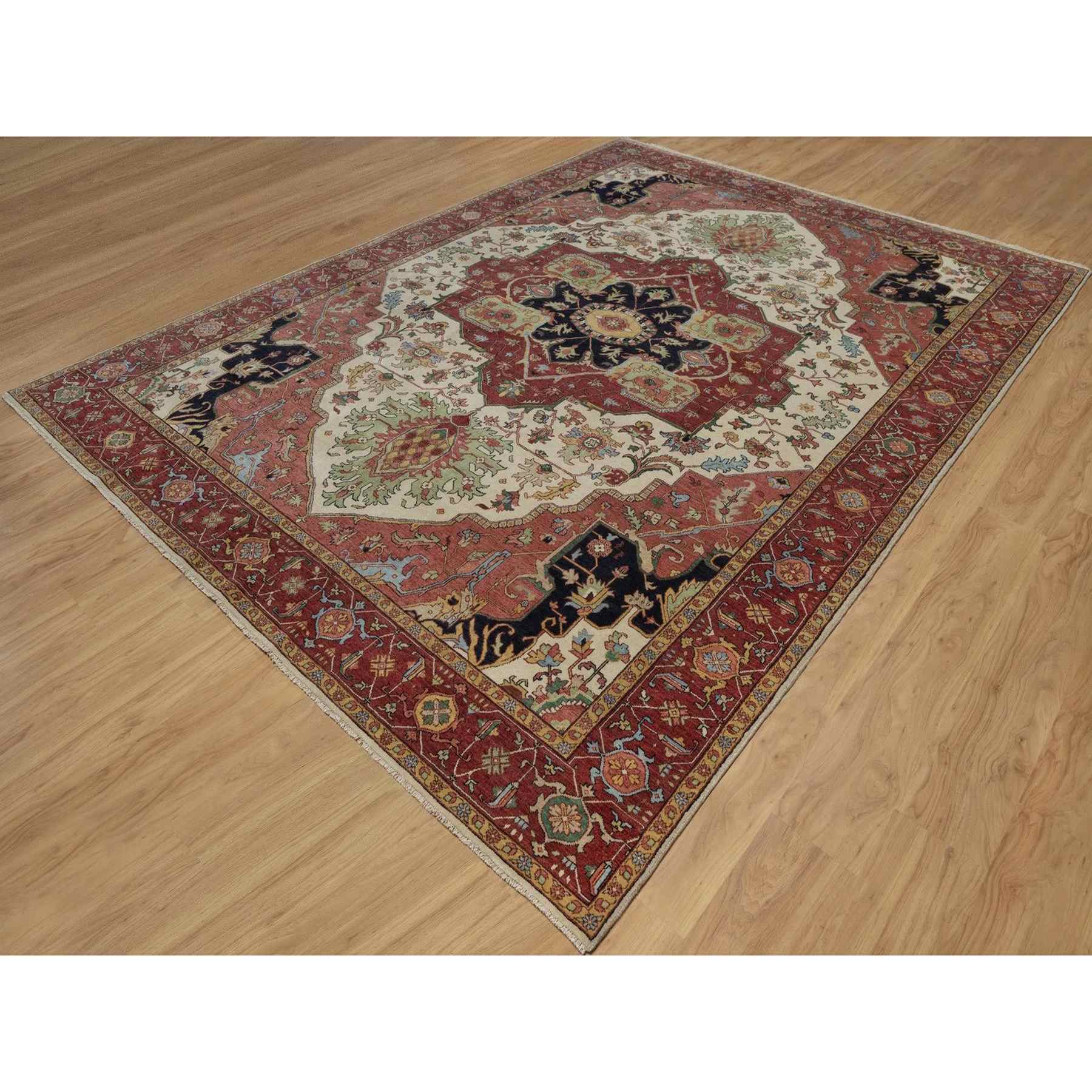 Heriz-Hand-Knotted-Rug-459750