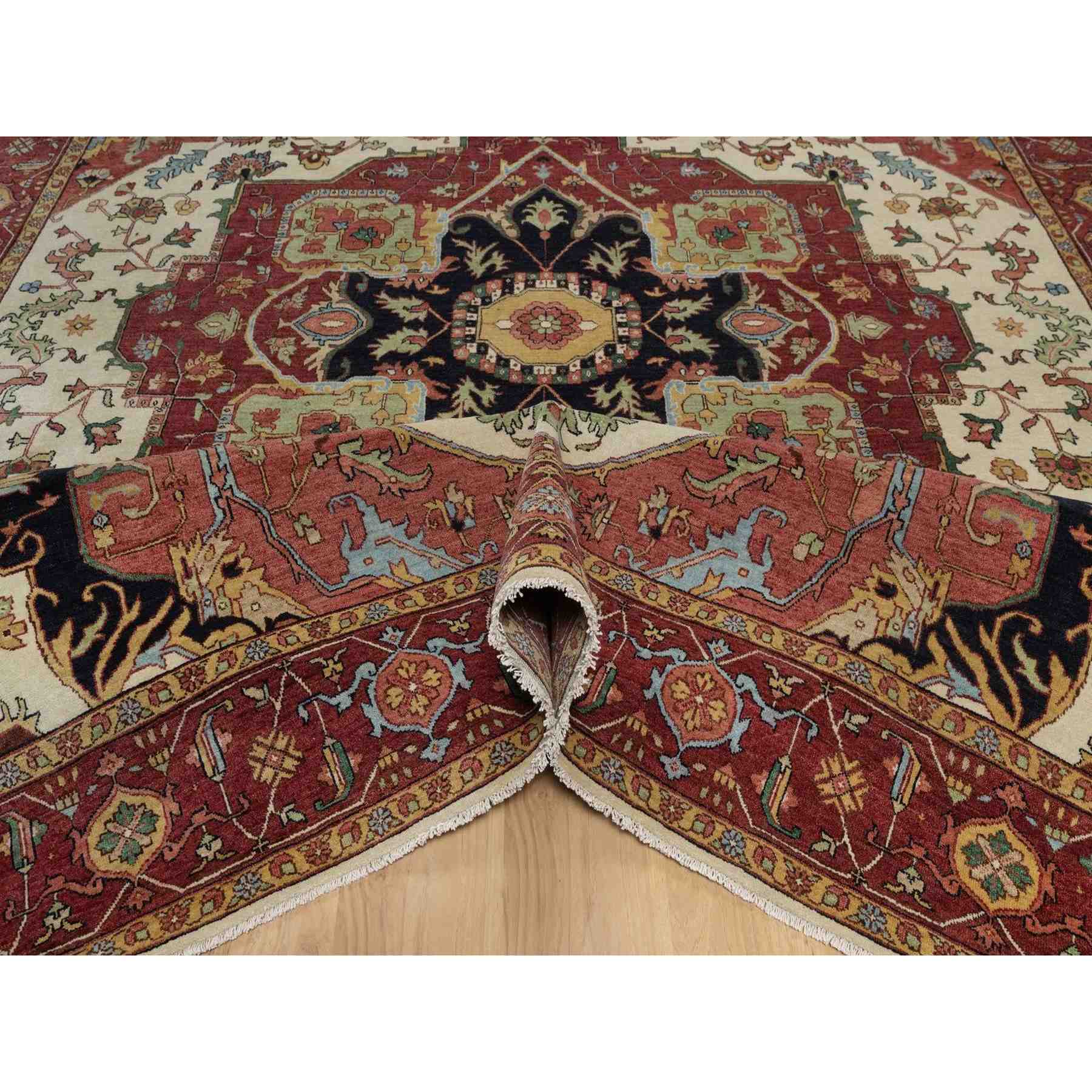 Heriz-Hand-Knotted-Rug-459750