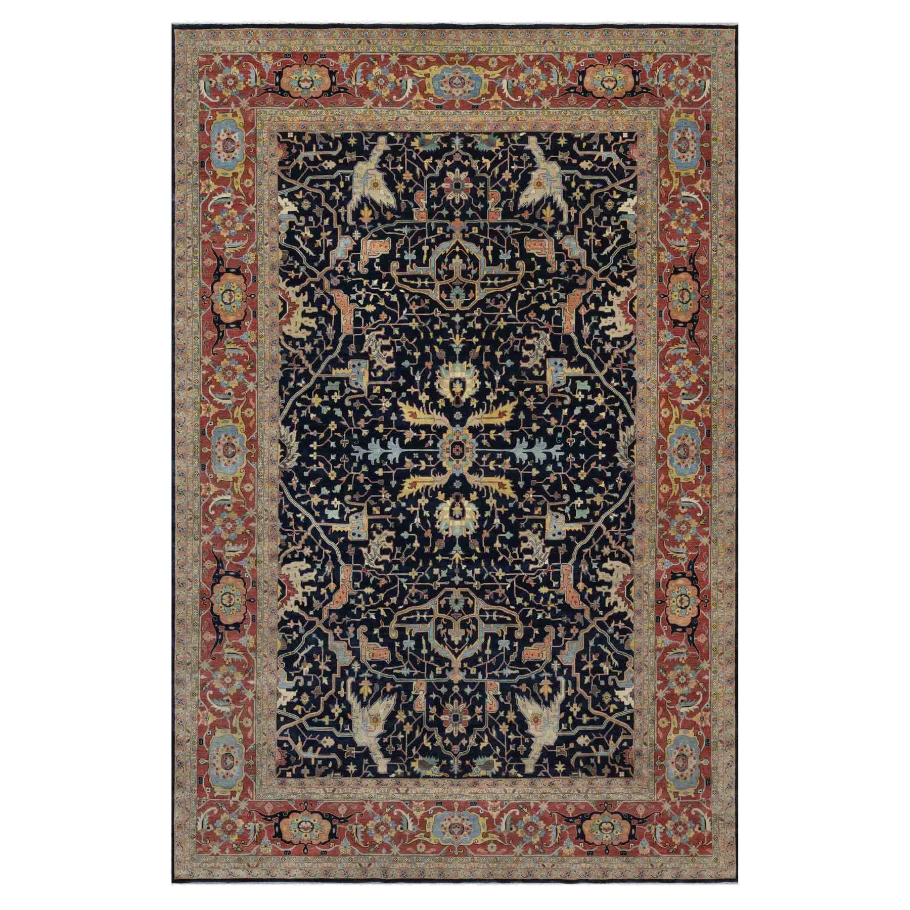 Heriz-Hand-Knotted-Rug-459755