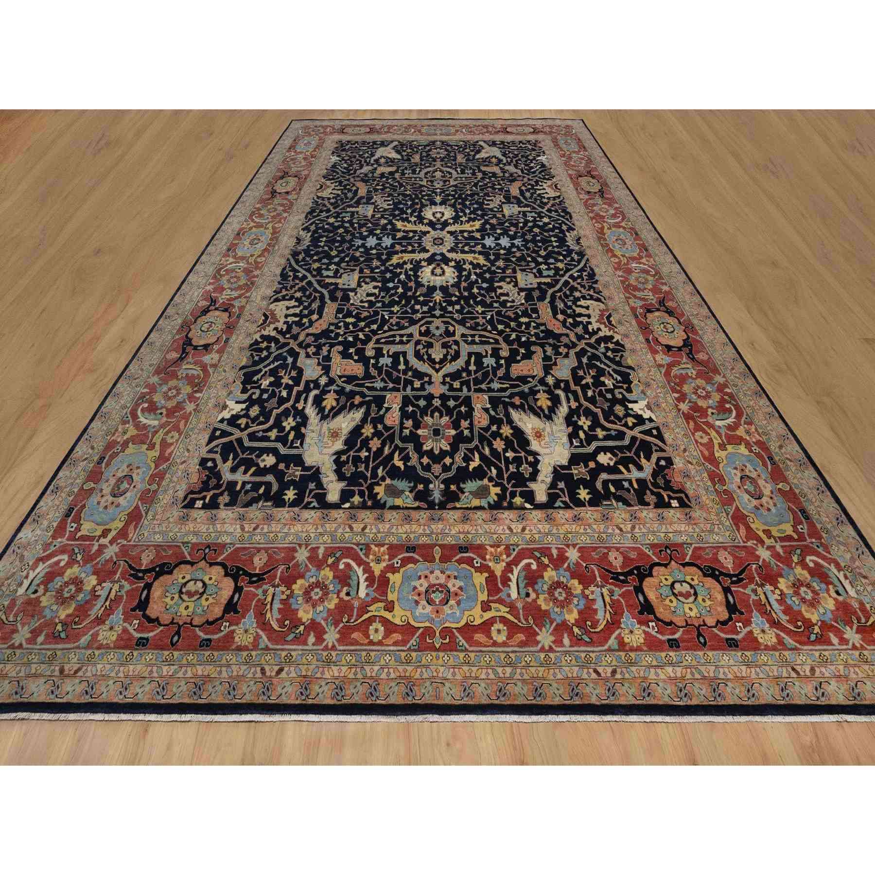 Heriz-Hand-Knotted-Rug-459755