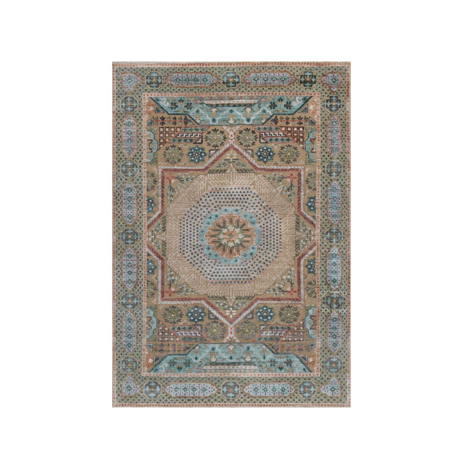 Mamluk-Hand-Knotted-Rug-459560
