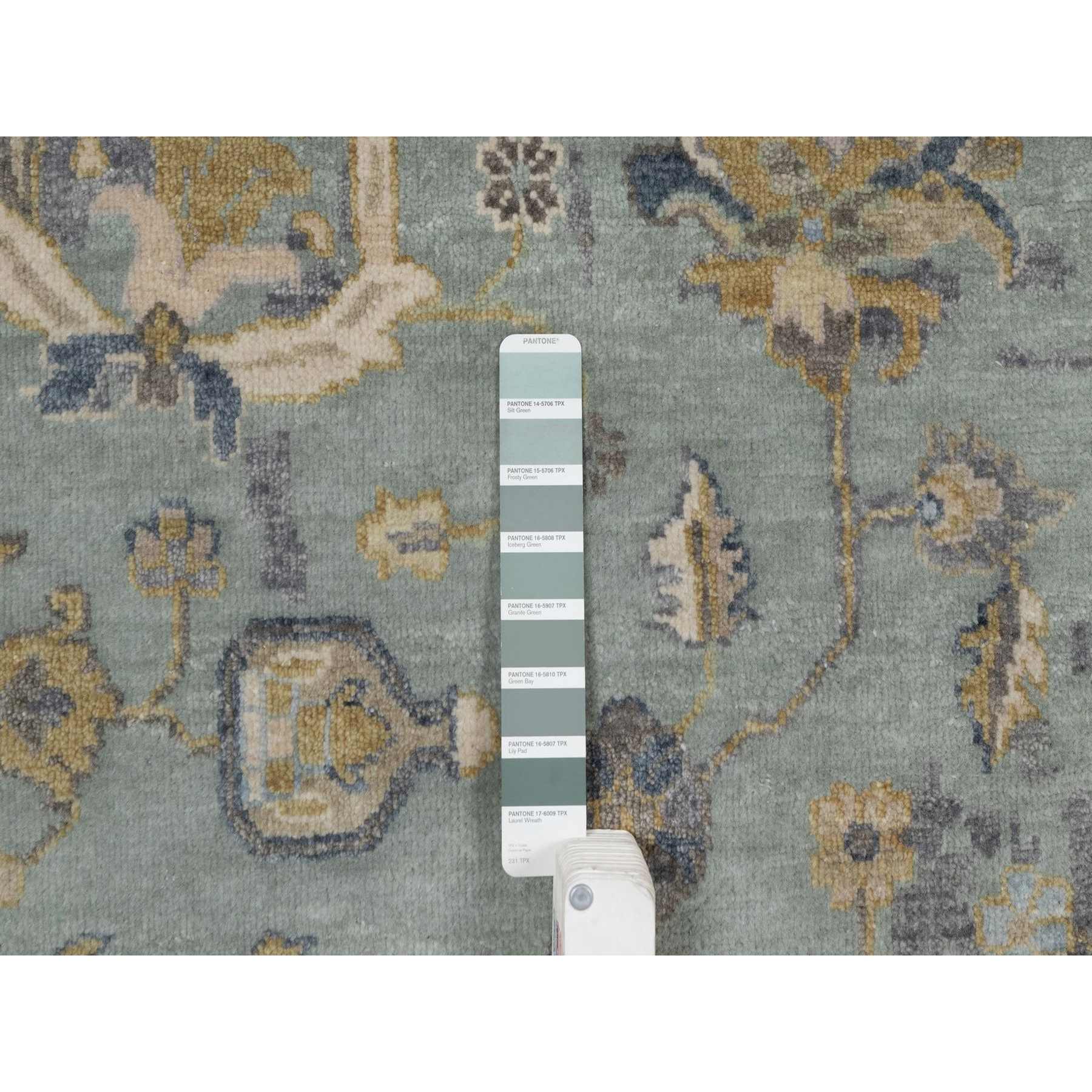 Oushak-And-Peshawar-Hand-Knotted-Rug-459015