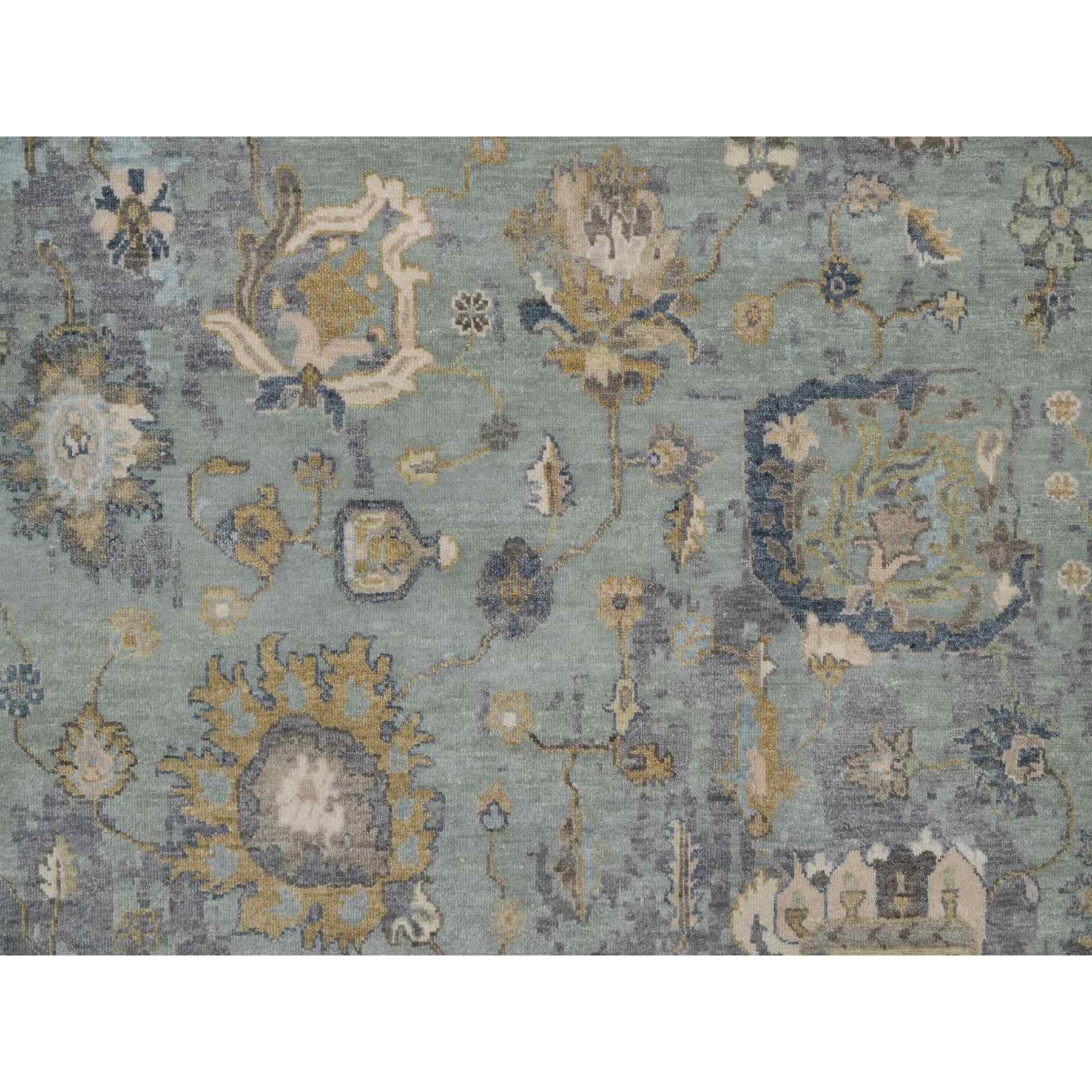 Oushak-And-Peshawar-Hand-Knotted-Rug-459015