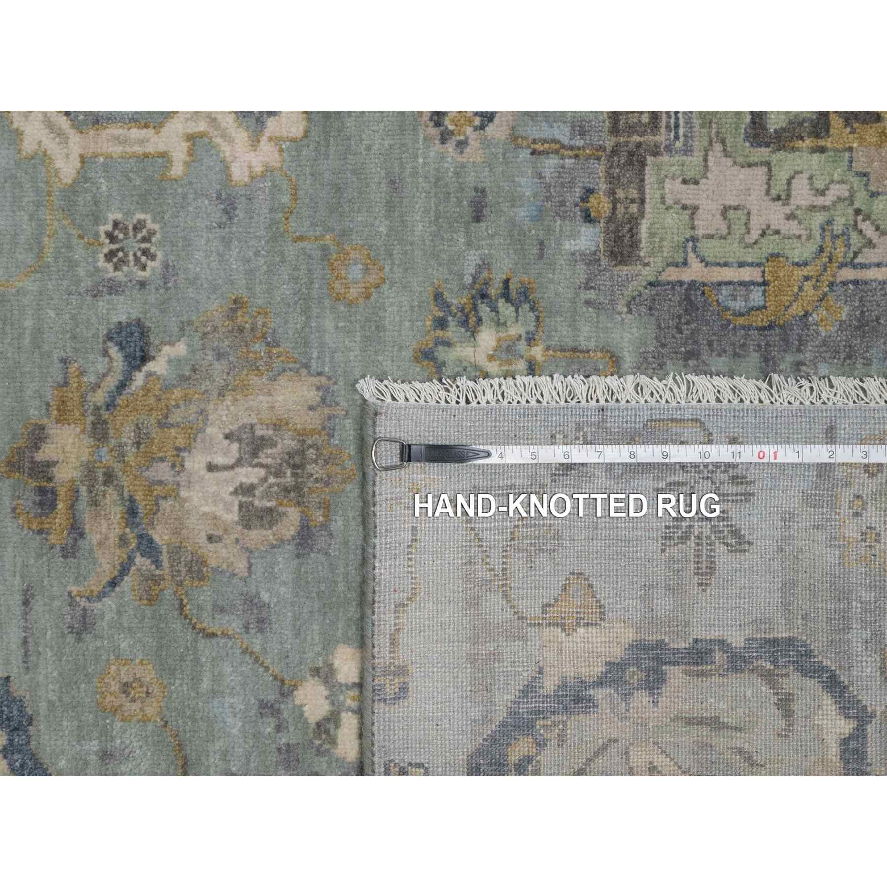 Oushak-And-Peshawar-Hand-Knotted-Rug-459015