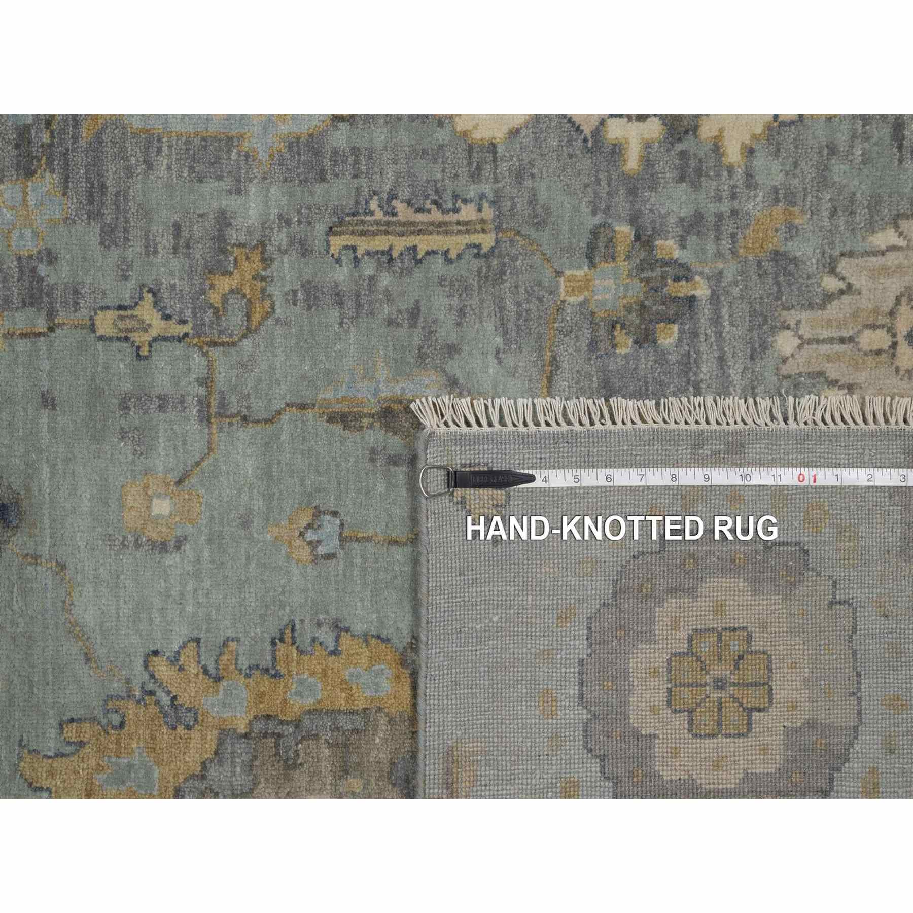 Oushak-And-Peshawar-Hand-Knotted-Rug-459045